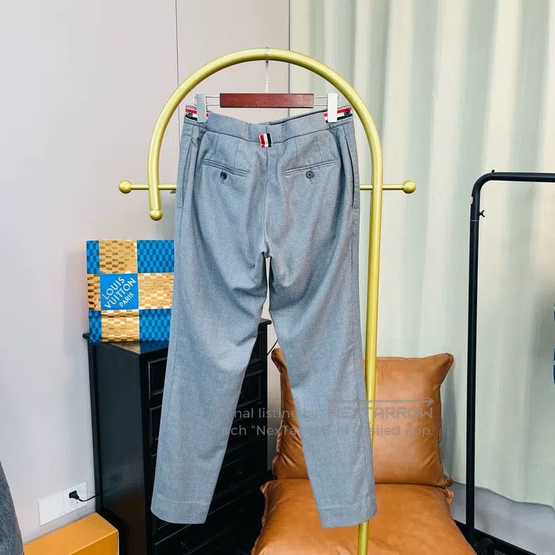 Thom Browne Thom Browne size 2 Gray Color Block Trousers Size US 29 - 2 Thumbnail
