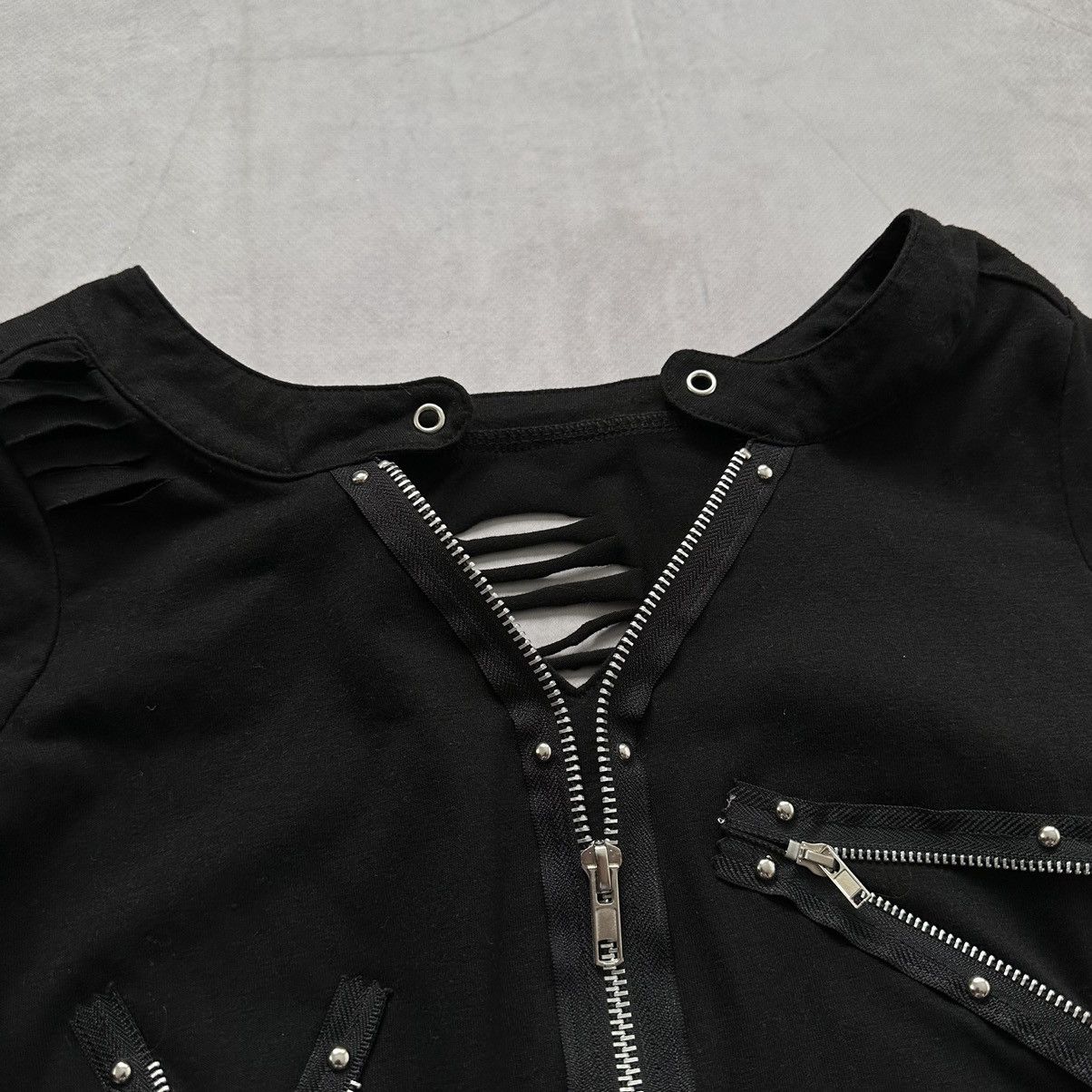 Hysteric Glamour 00s Punk Zipper Rick Owens Vibe Long Sleeve T-Shirt Size M / US 6-8 / IT 42-44 - 10 Thumbnail