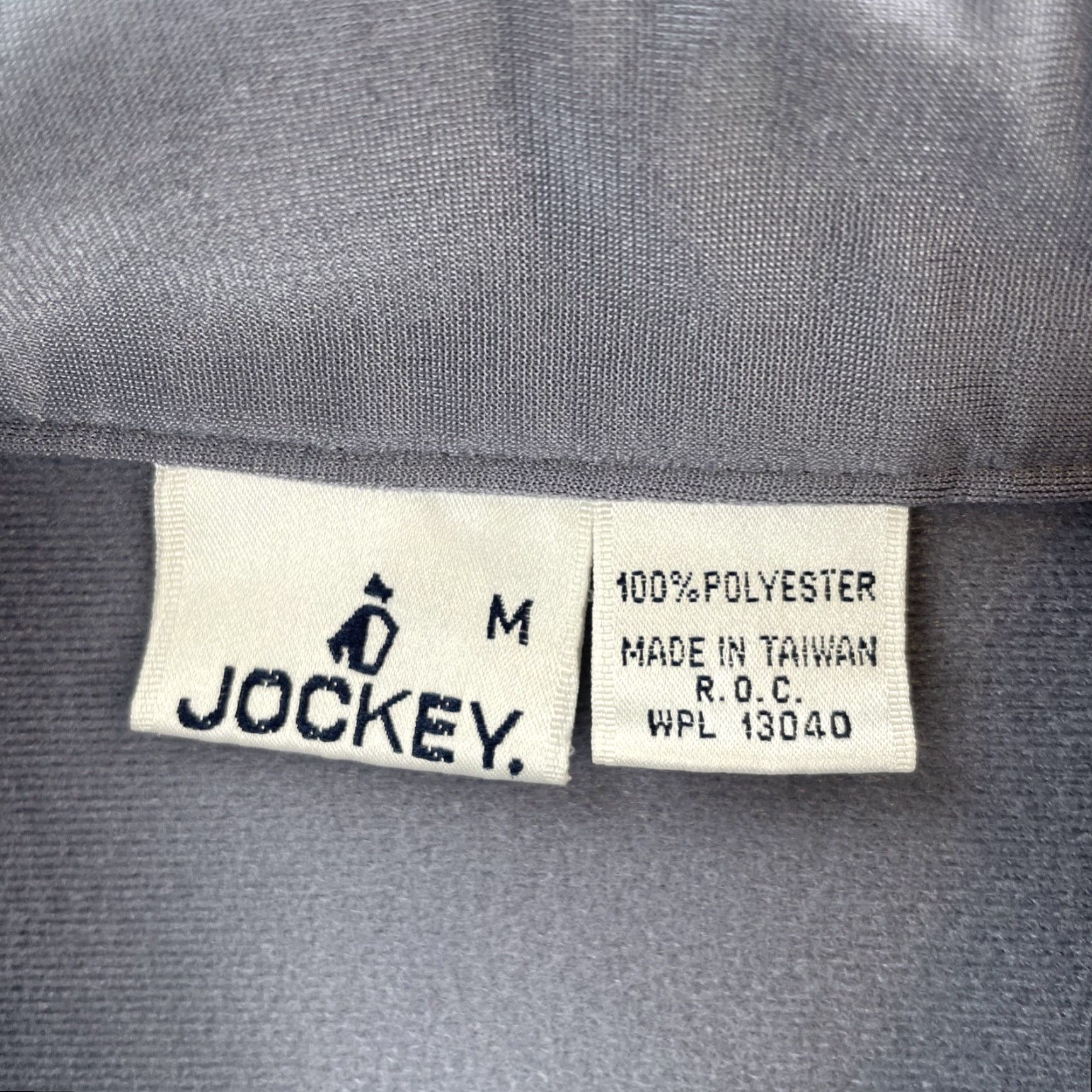 Jockey VINTAGE Jockey Men’s Medium Track Jacket Polyester 80s 90s Sopranos Style Silver Jacket Mens Medium Track Suit Jacket Size 40R - 6 Thumbnail