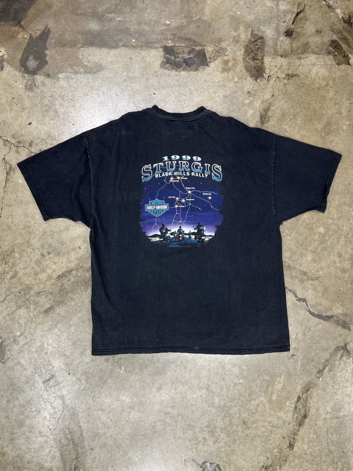 Harley Davidson Vintage 1999 Harley Davidson Black Hills Rally 59 Tee XXXL Size US XXL / EU 58 / 5 - 2 Thumbnail