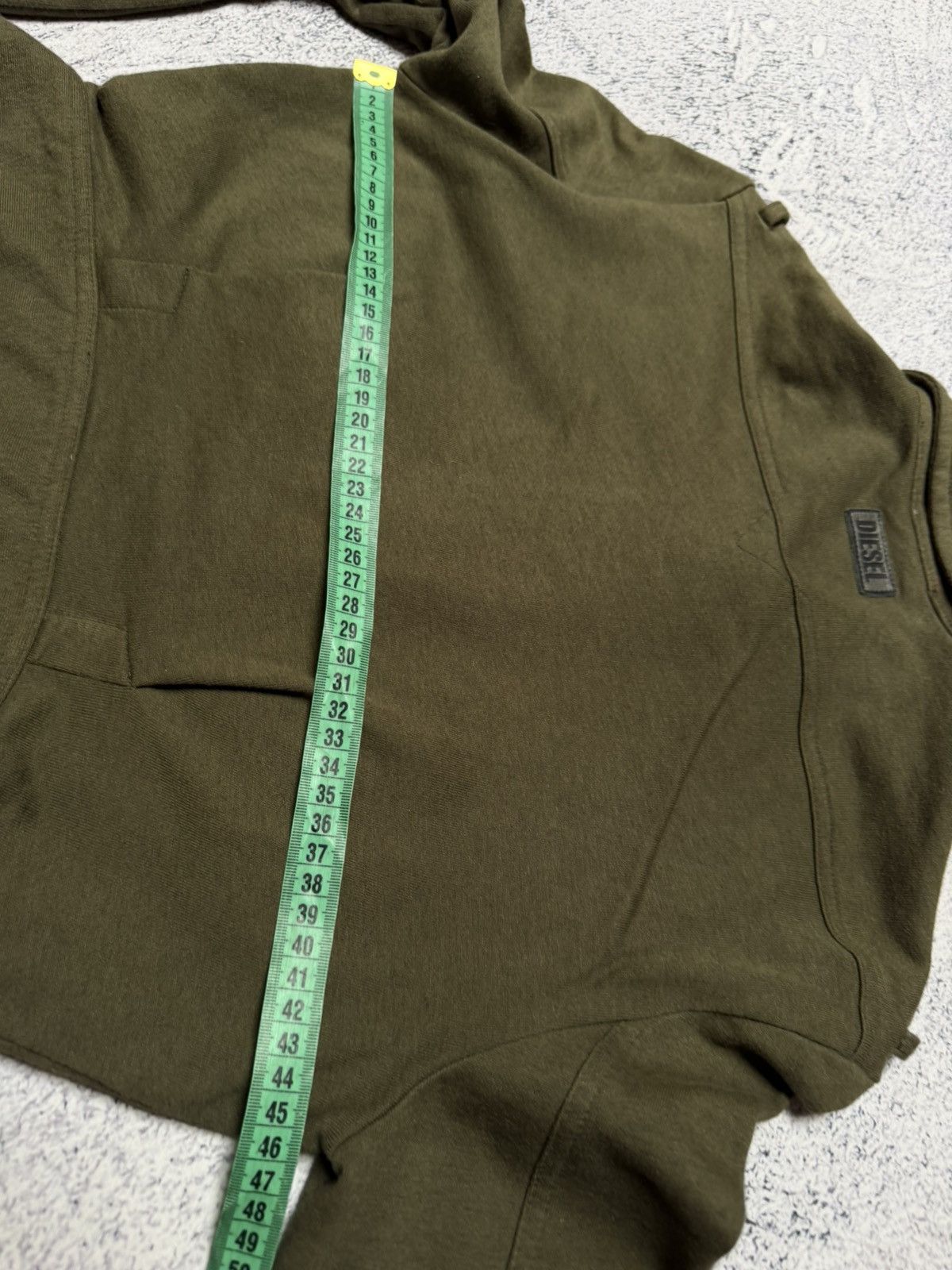 Diesel Archive 90/00s Diesel Cropped Military Green Jacket Y2K RARE Size S / US 4 / IT 40 - 17 Thumbnail