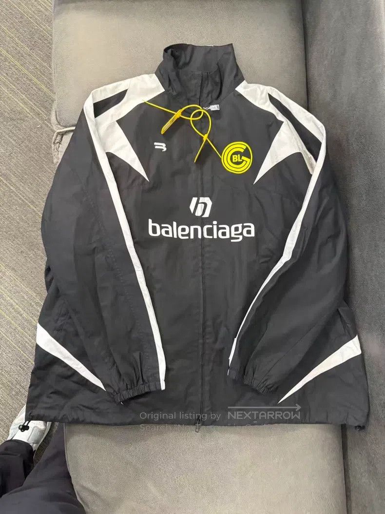 Balenciaga Balenciaga Football Series Embroidered Windbreaker Jacket, Size US S / EU 44-46 / 1 - 1 Thumbnail
