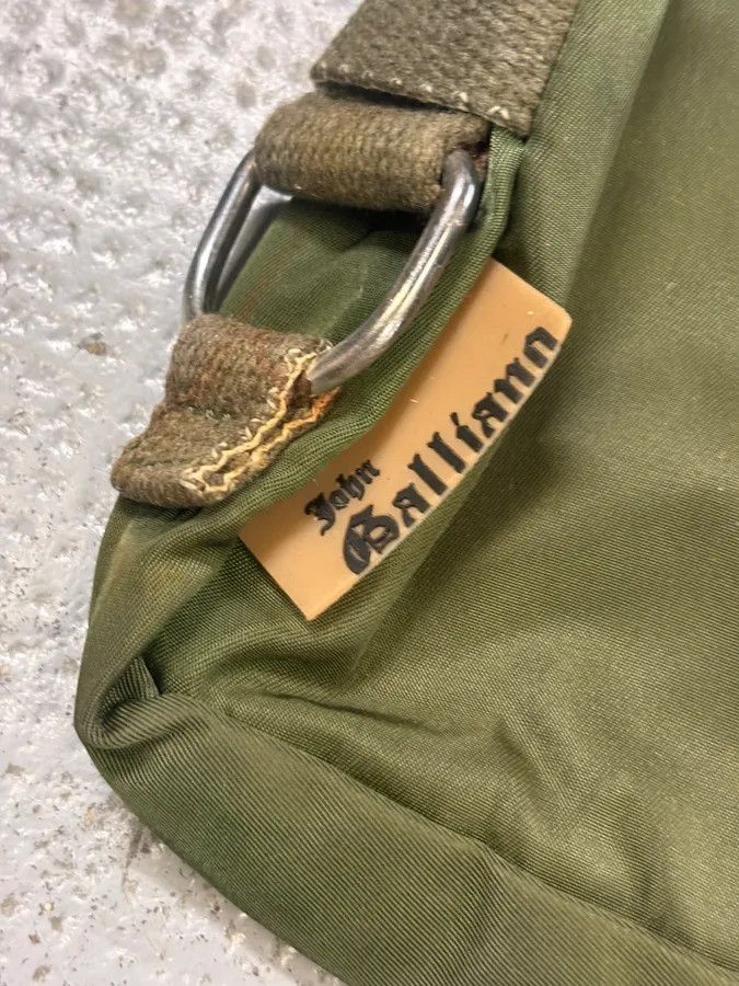 John Galliano John Galliano Olive Canvas Embroidered Sunflower Crossbody Bag Size ONE SIZE - 6 Thumbnail