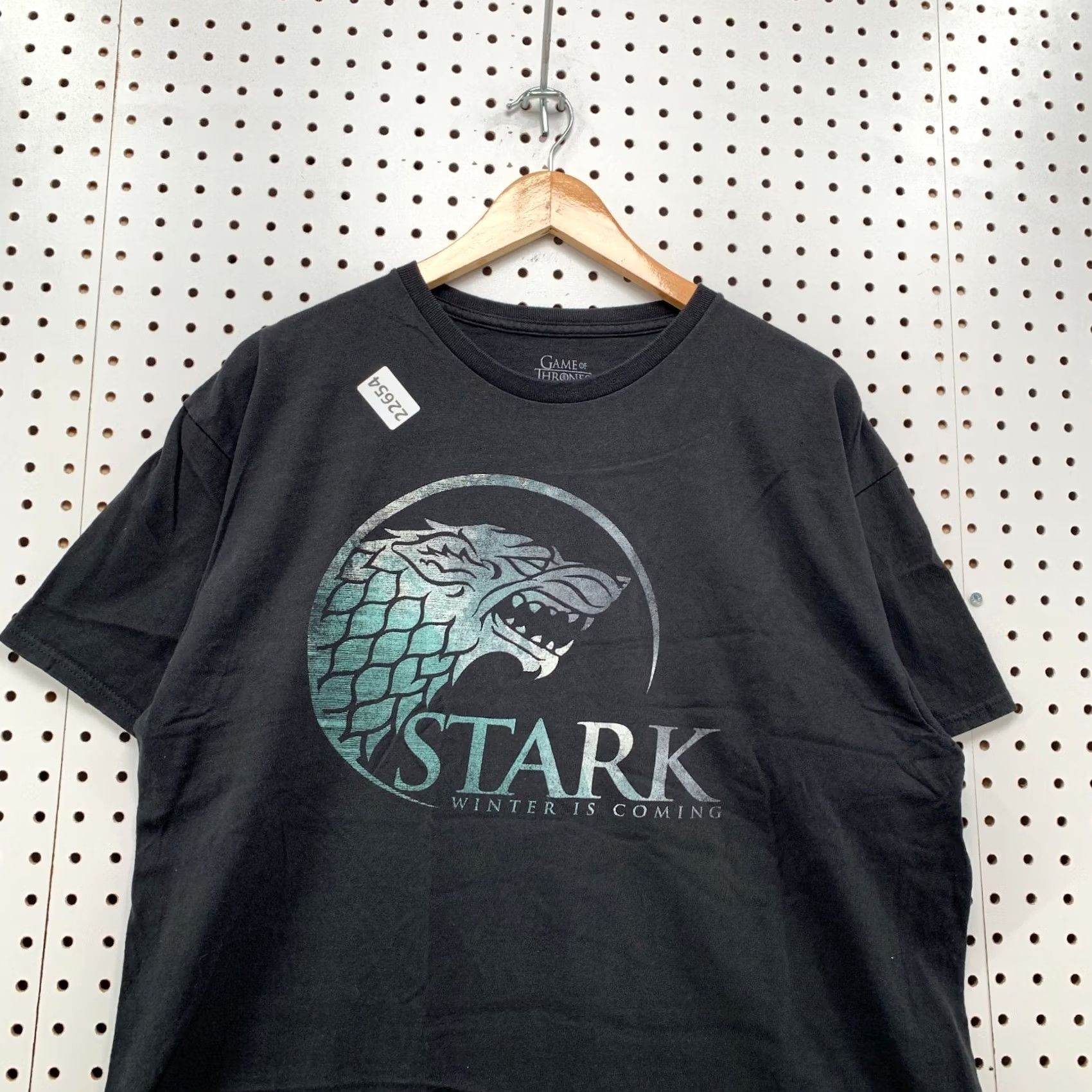 Vintage Games Of Thrones Shirt Black STARK Adult Large TV Show Promo TEE Size US L / EU 52-54 / 3 - 2 Thumbnail