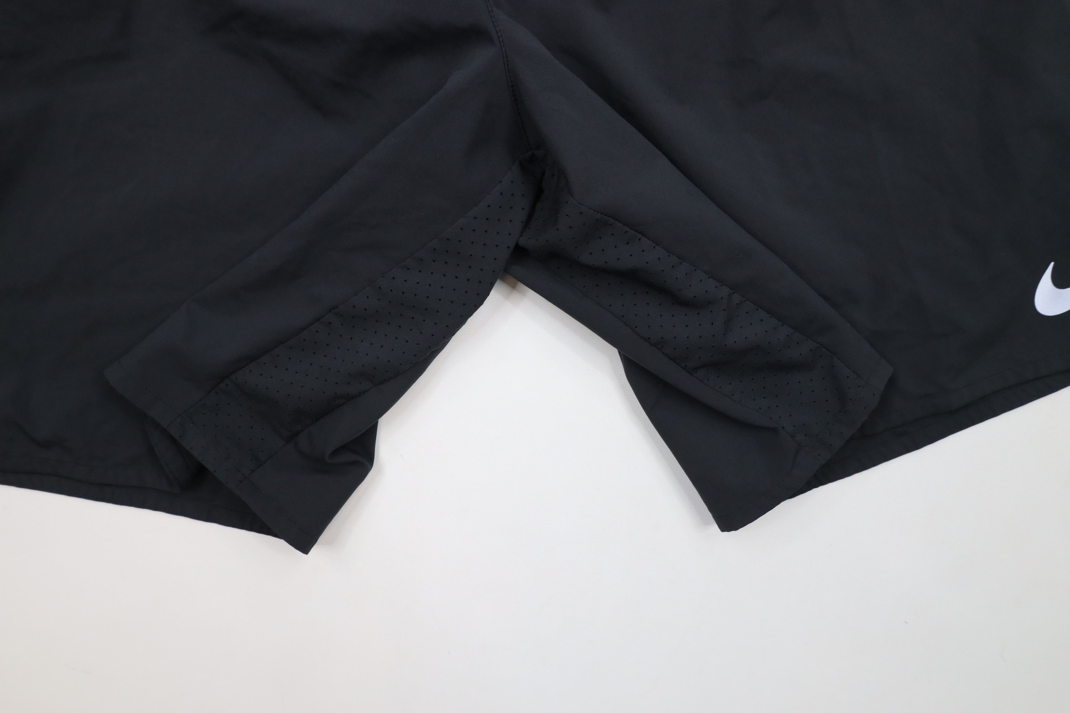 Nike × Vintage Nike Reflective Lined Running Jogging Gym Shorts Black Size US 36 / EU 52 - 6 Thumbnail