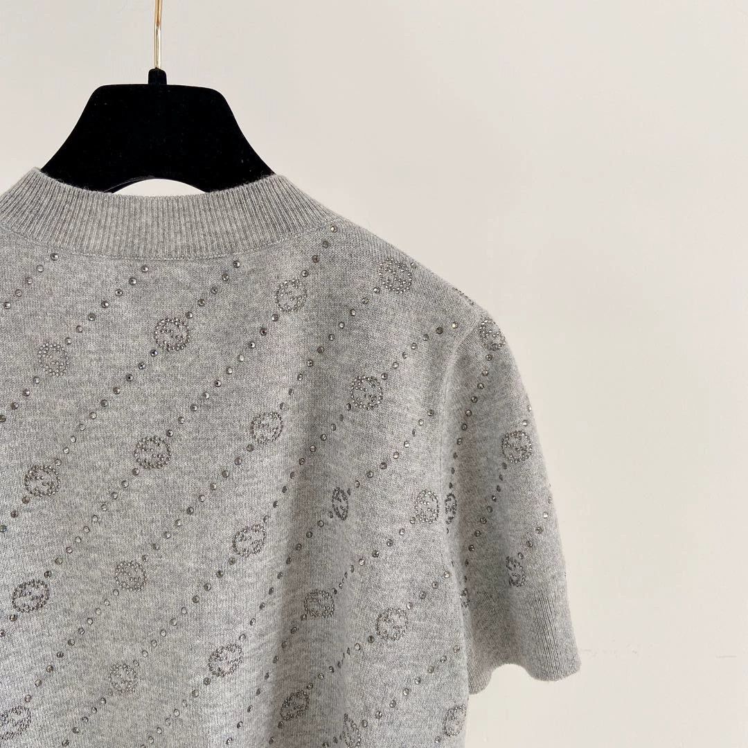 Gucci Gucci Crystal Gray Pull-Over S 6332 Size S / US 4 / IT 40 - 5 Thumbnail
