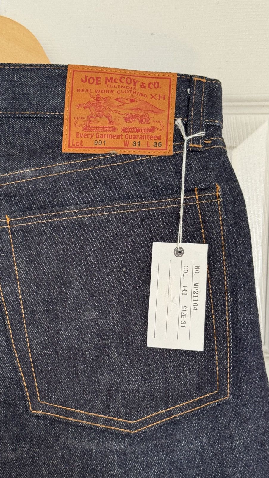 The Real McCoy's THE REAL McCOYS - JOE McCOY Lot 991 TAPERED SELVEDGE DENIM Size US 31 - 7 Thumbnail