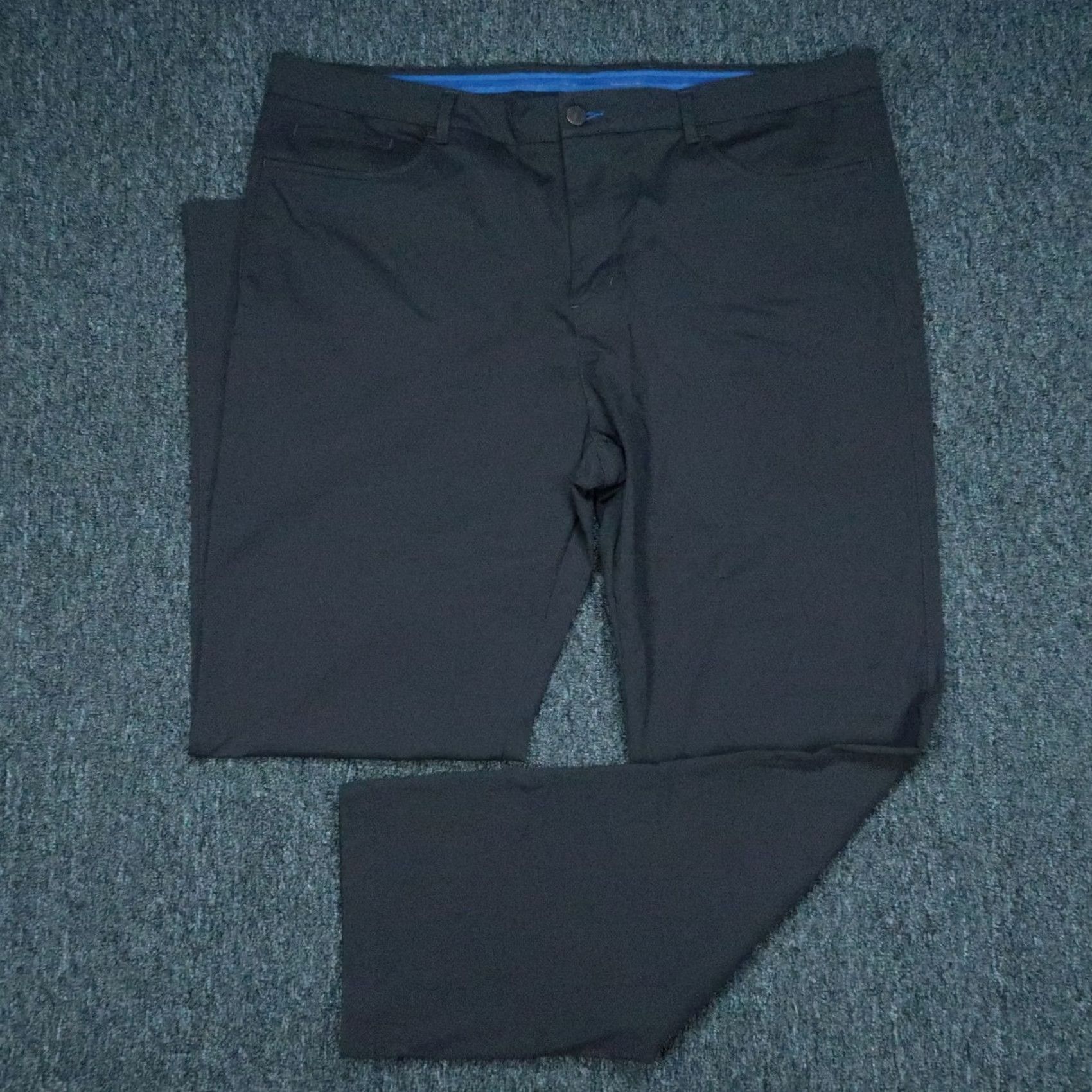Vintage Twillory Pants Mens 40x32 Gray Chino Stretch Trouser Straight Tailored Fit Size US 40 / EU 56 - 2 Thumbnail
