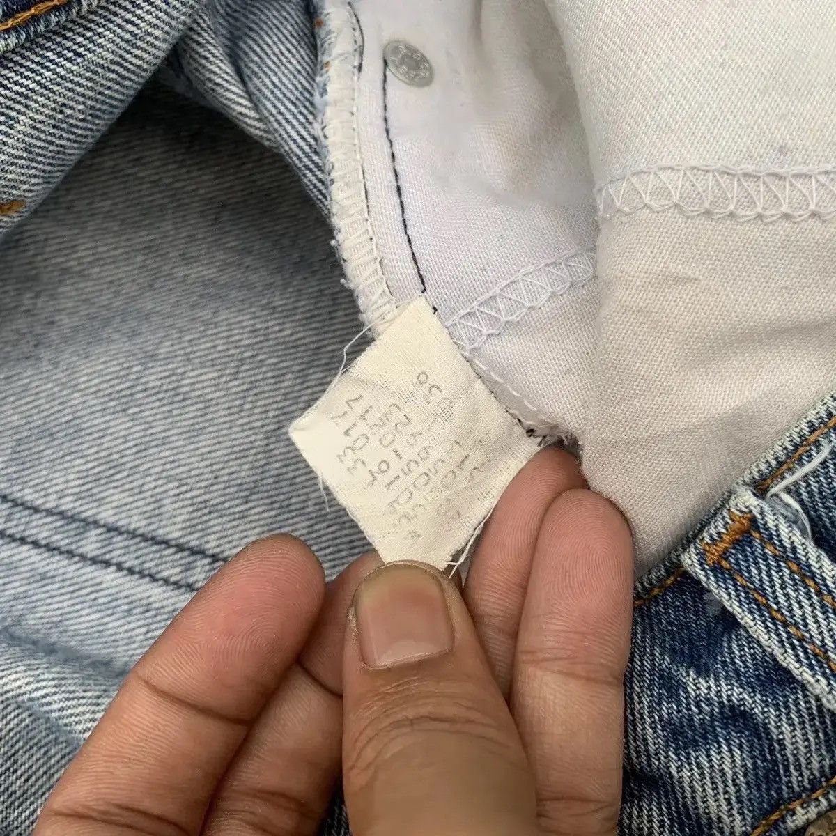 Levi's 1990’s Vtg Levi’s Jeans Orange Tab Distressed Denim Pants Size US 32 / EU 48 - 10 Thumbnail