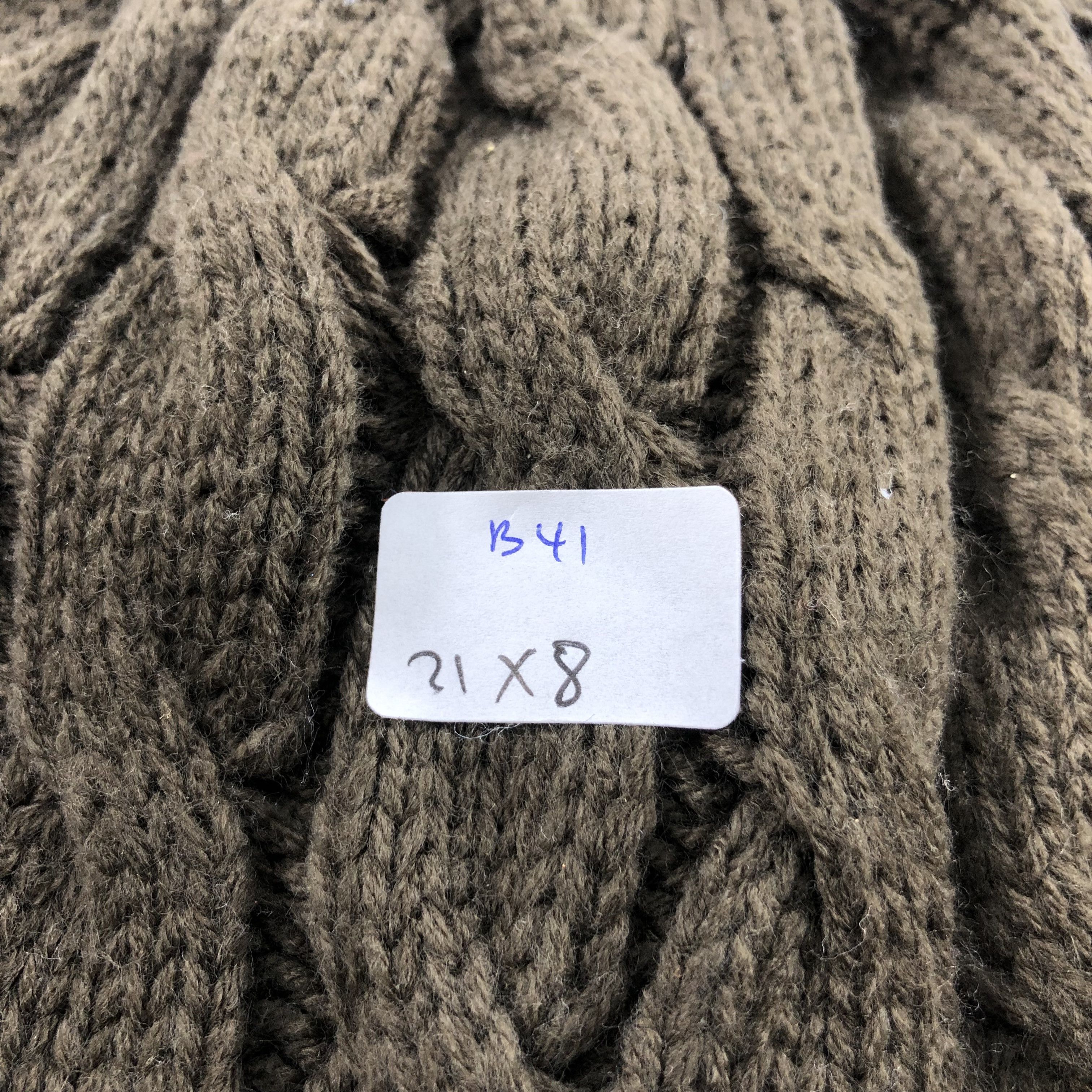 Vintage Unknown M Second Cable Knit Snowcap Snow Hat Beanie B41 Size ONE SIZE - 9 Thumbnail