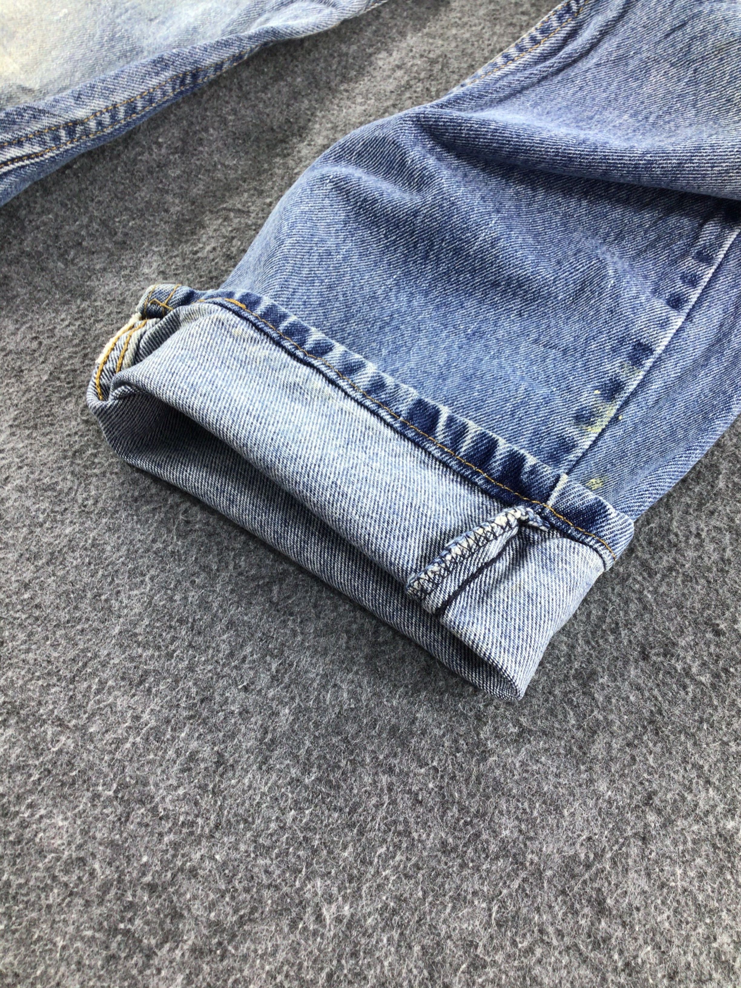 Levi's Levis 505 Jeans Faded Blue Denim -J322 Size US 33 - 7 Thumbnail