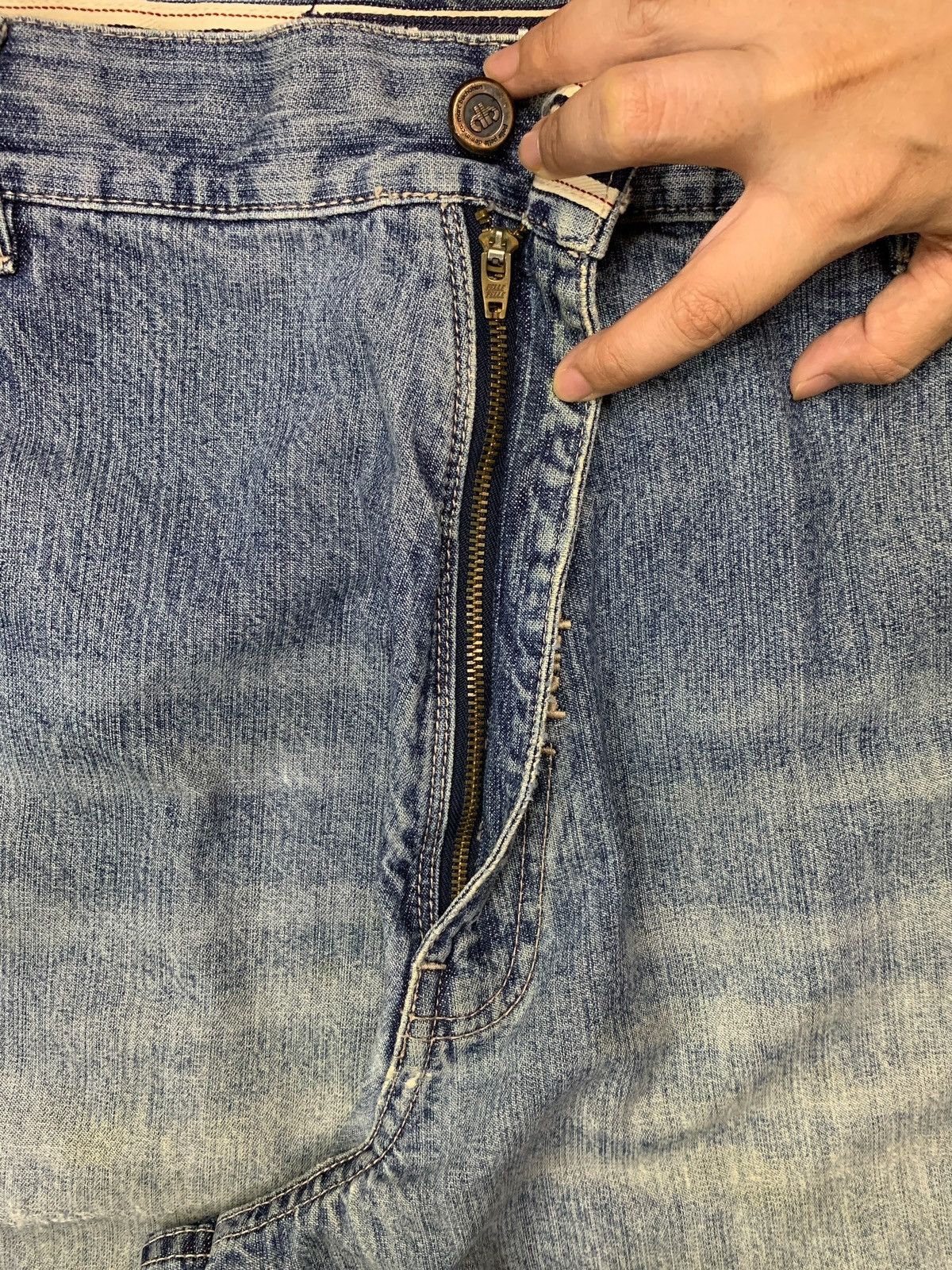 Marc Buchanan × Pelle Pelle Vintage Pelle Pelle by Marc Buchanan Mud Wash Baggy Jeans Size US 39 - 3 Thumbnail