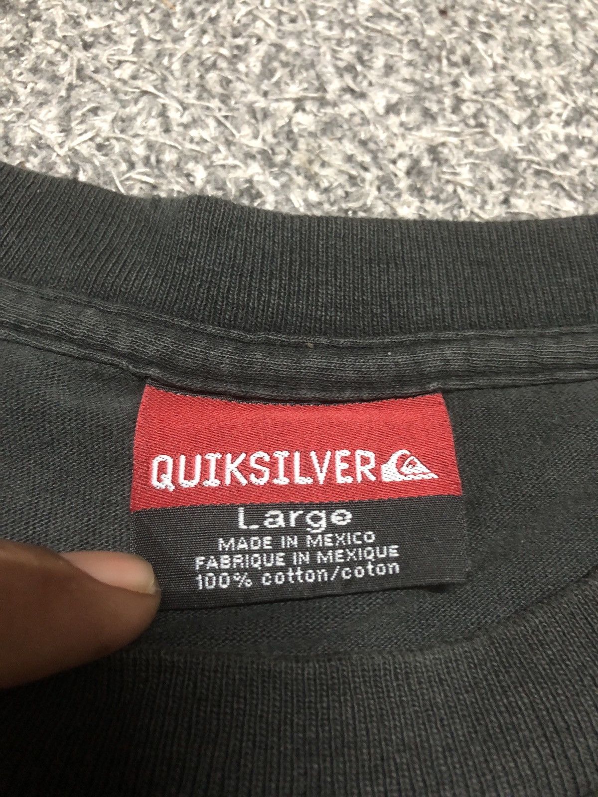 Quiksilver × Vintage Vintage Beauty Sunfaded 90s Quiksilver Big Logo Backhit Tee Size US L / EU 52-54 / 3 - 18 Thumbnail