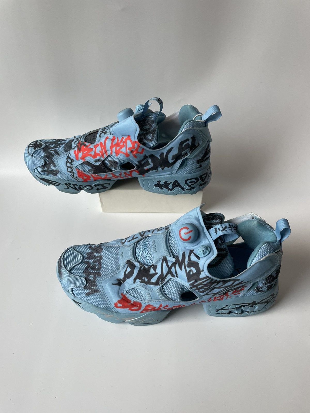 Reebok × Vetements Vetements Reebok Insta Pump Graffiti Sneakers Size US 12 / EU 45 - 1 Thumbnail