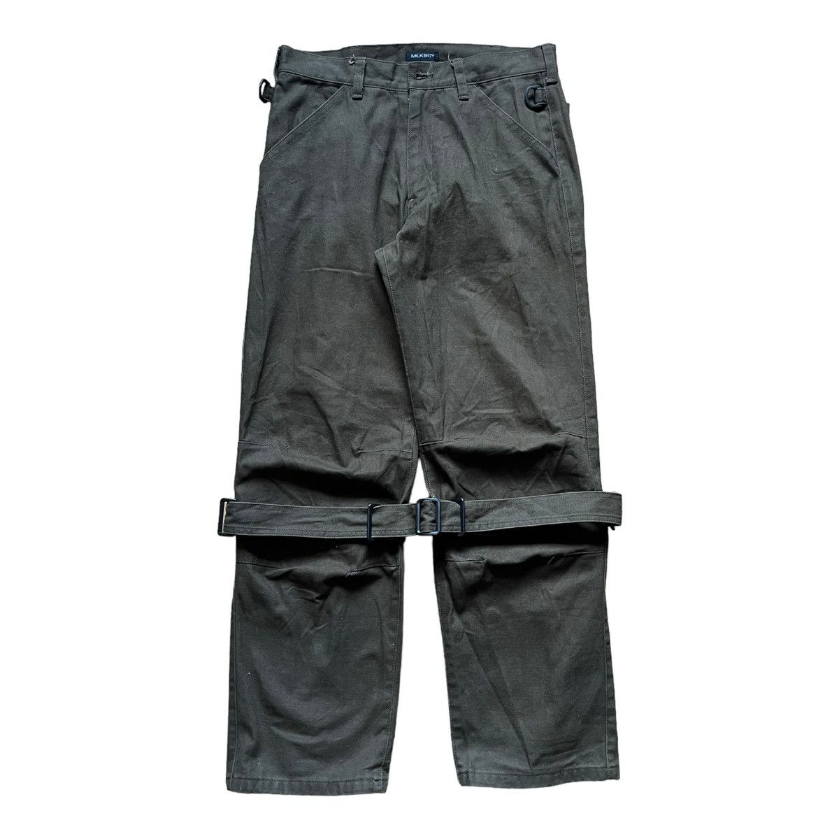 14th Addiction × If Six Was Nine × Japanese Brand 2000s Milkboy Japan Bondage Multi Zipper Pants Size US 31 - 3 Thumbnail