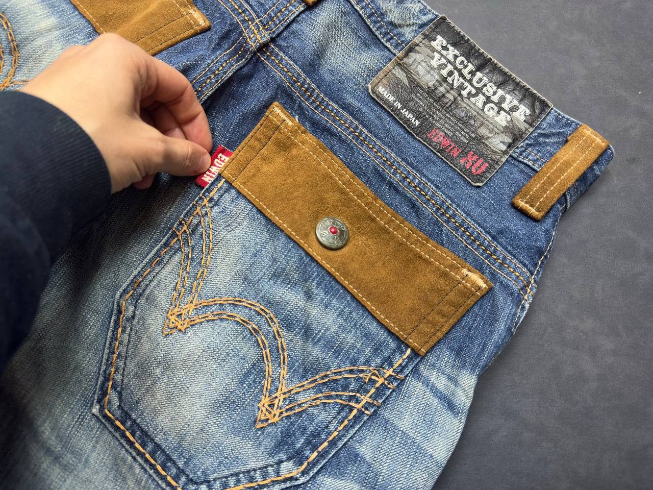 Edwin × Japanese Brand Edwin Made In Japan Exclusive Vintage 32 Mens Jeans 433XVS Size US 32 / EU 48 - 4 Thumbnail