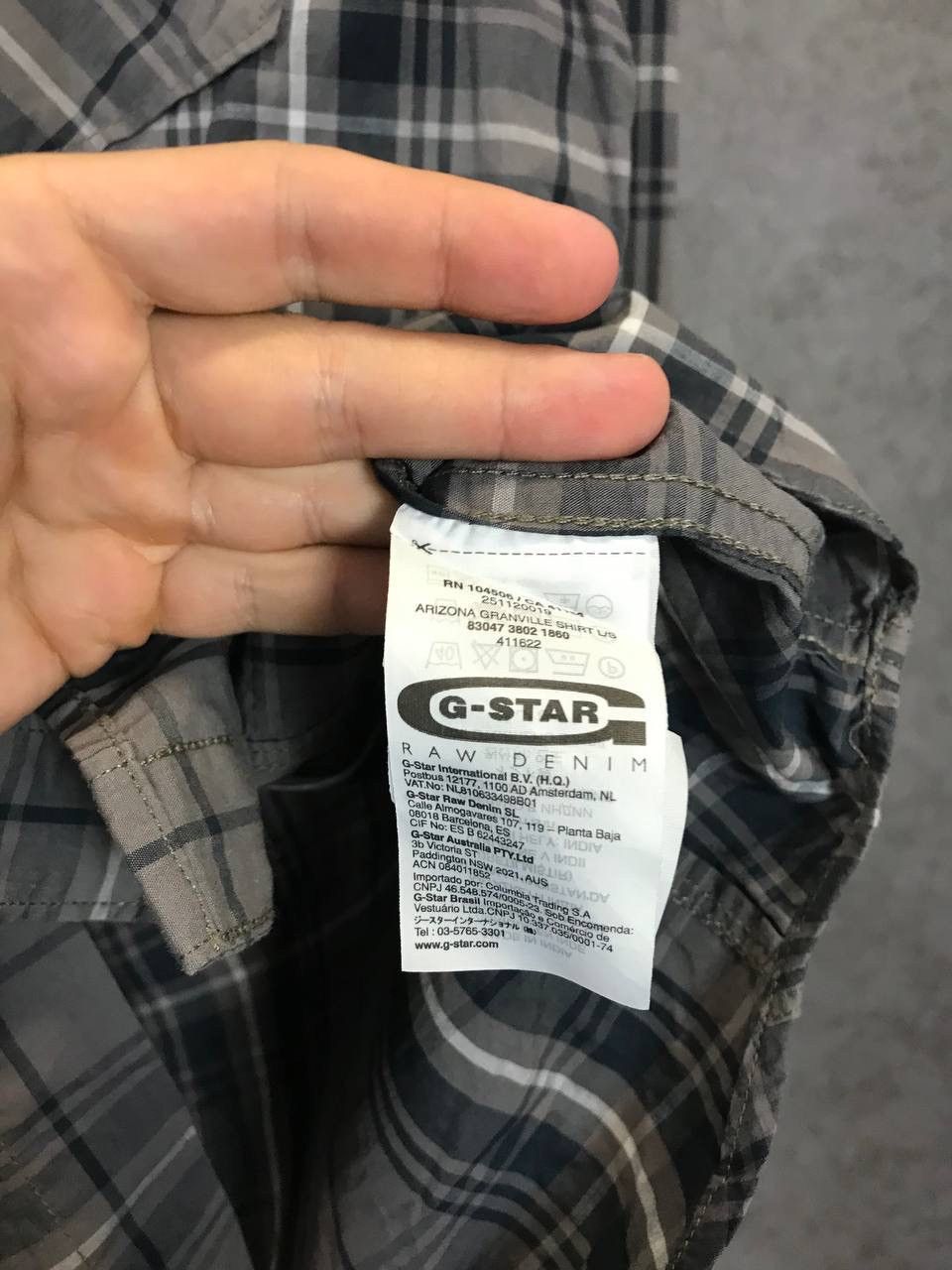 G-Star G Star Raw Denim flannel shirt Size US L / EU 52-54 / 3 - 6 Thumbnail