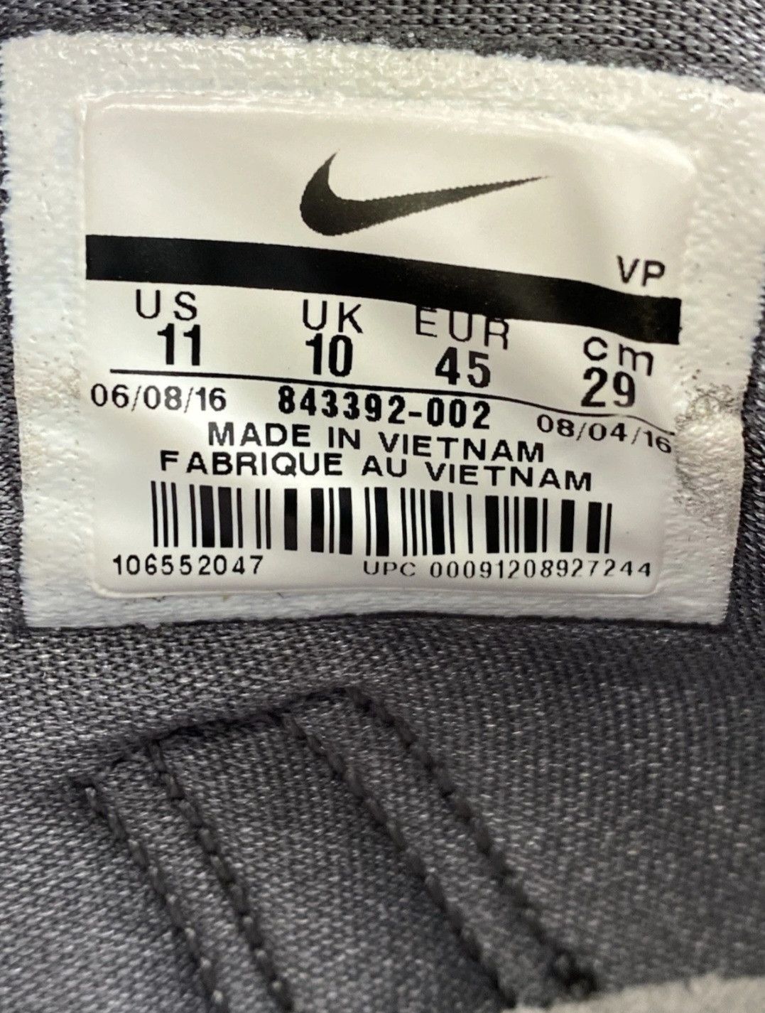 Nike Nike KD 9 Battle Grey 843392002 Size 11 Men Size US 11 / EU 44 - 7 Thumbnail