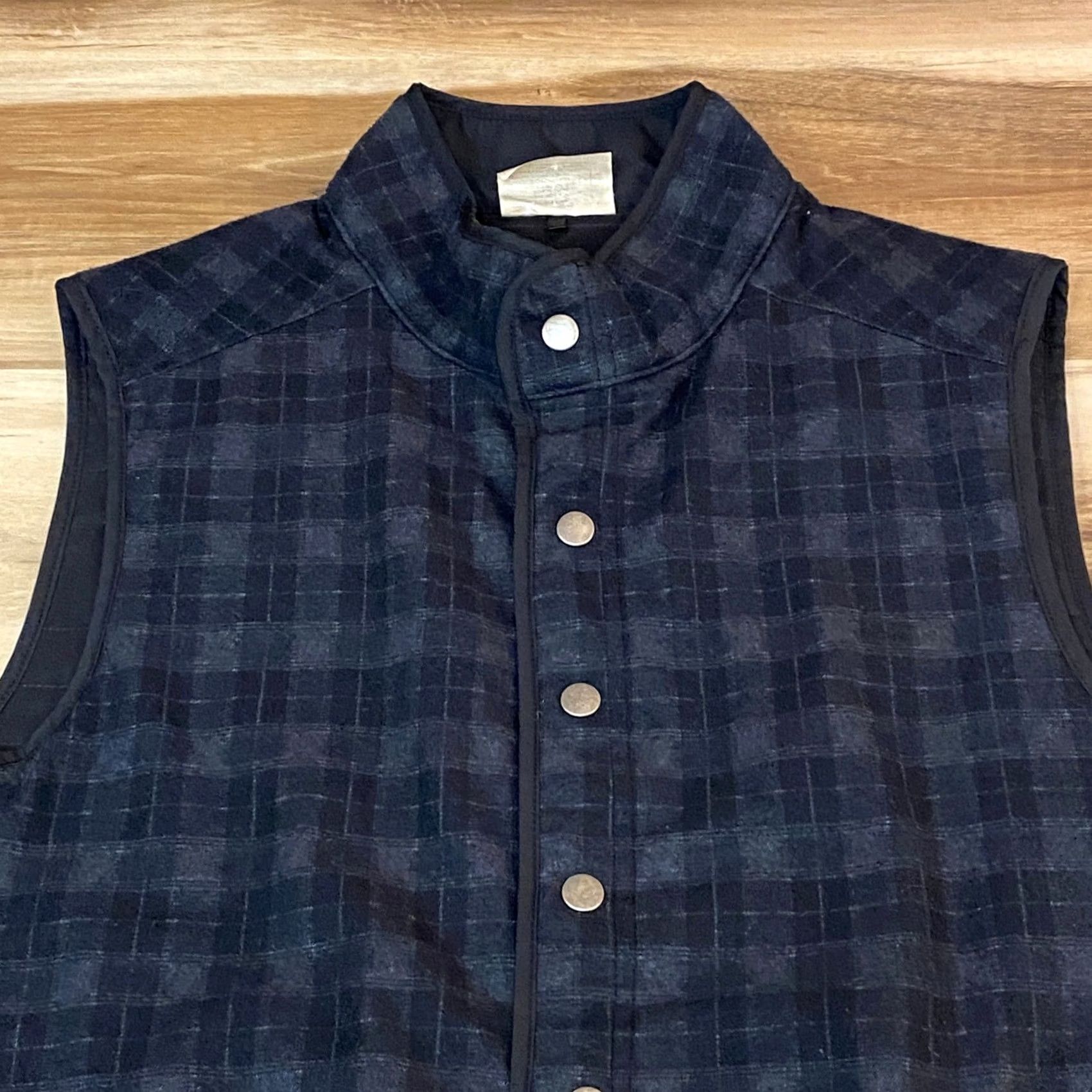 Vintage VINTAGE? No — Age of Wisdom Reversible Vest Mens M Plaid Quilted Snap Front Pockets Size US M / EU 48-50 / 2 - 3 Thumbnail