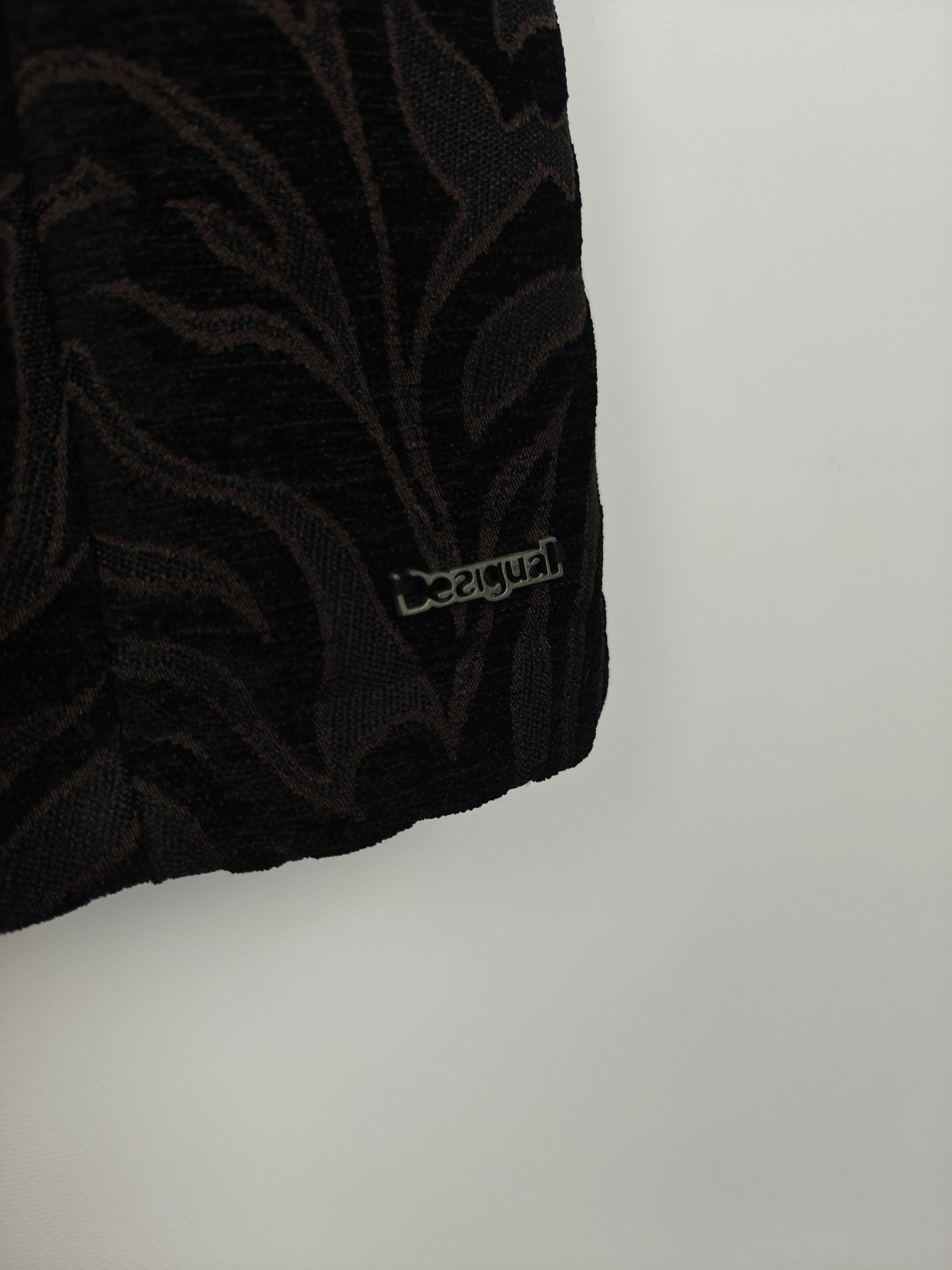 Desigual Desigual Coat Jacket Button Tiger Black size 36 Size S / US 4 / IT 40 - 4 Thumbnail