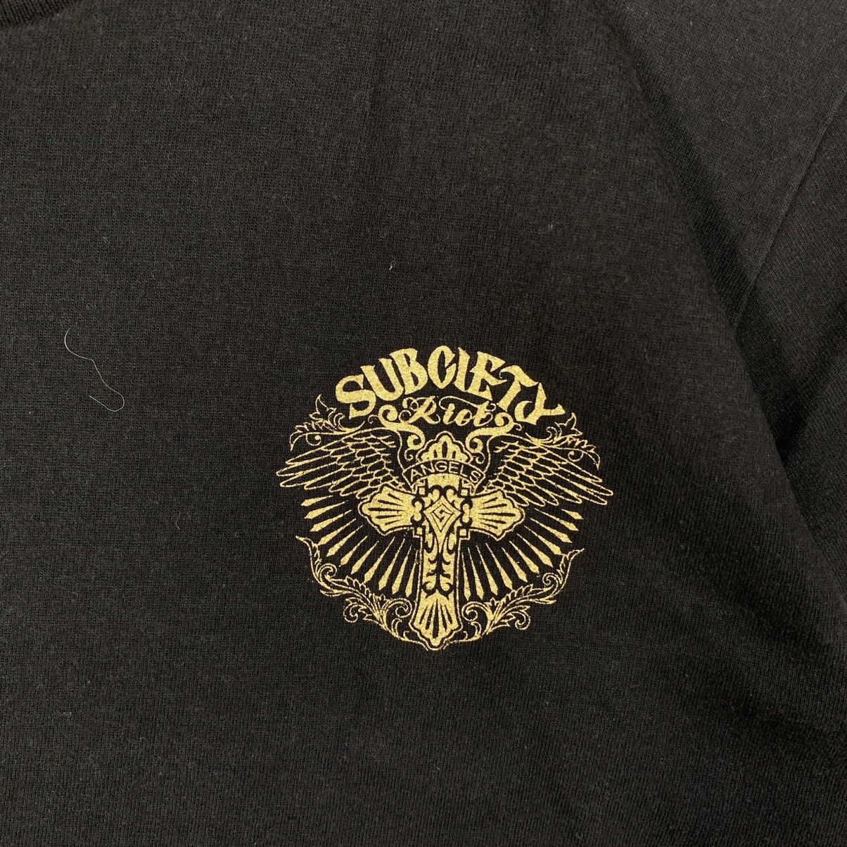 Japanese Brand Japanese Streetwear SUBCIETY Riot Angels Graphic Tee Shirt Size US M / EU 48-50 / 2 - 3 Thumbnail