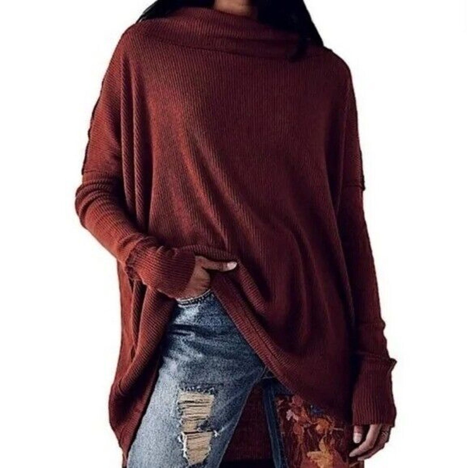 Free People Free People Shirt Womens S NWT Juicy Cowl Neck Split Back Size S / US 4 / IT 40 - 1 Thumbnail