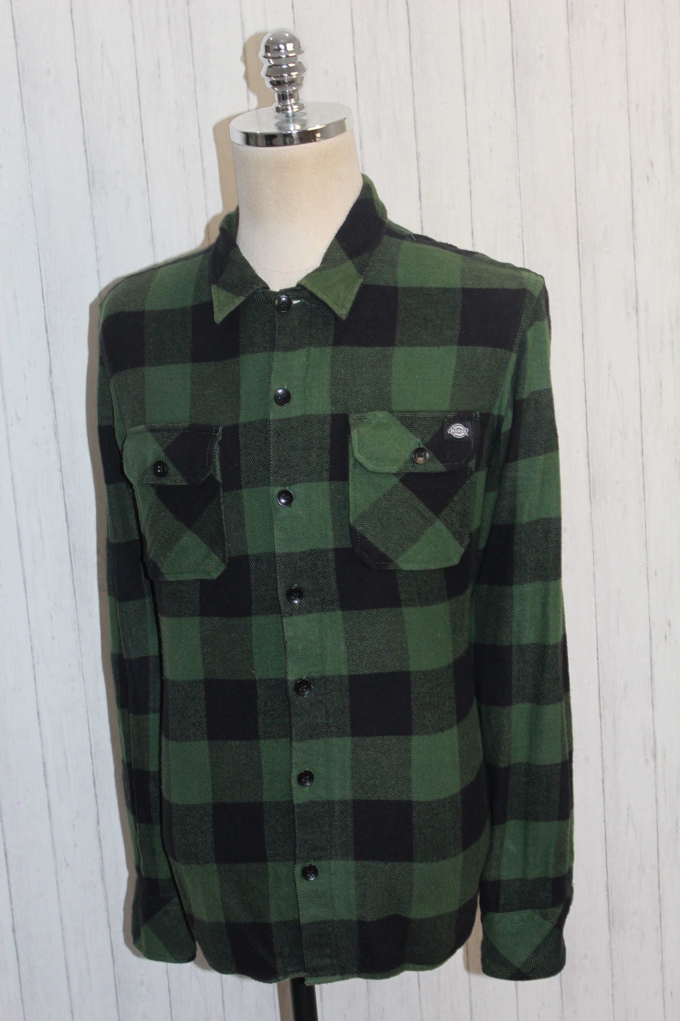 Dickies Dickies Vintage Long Sleeve Check Overshirt Shirt Size US L / EU 52-54 / 3 - 3 Thumbnail