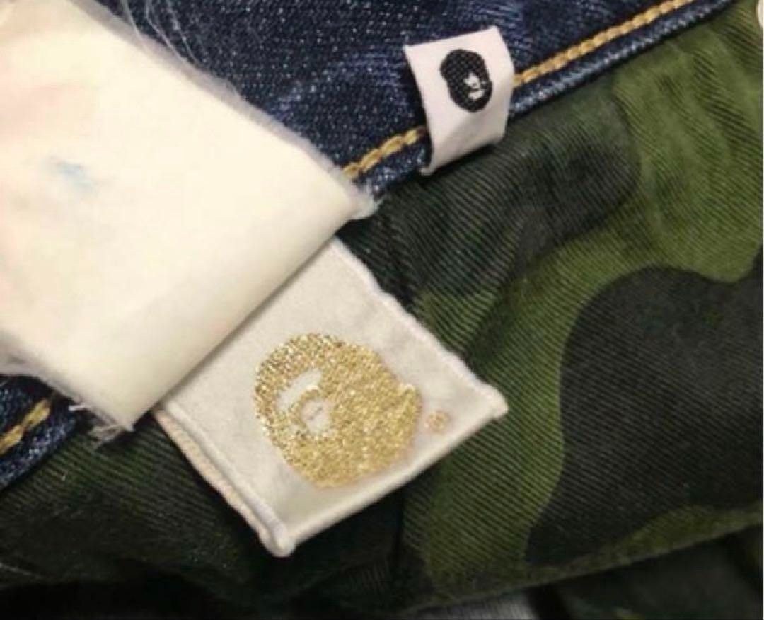Bape A Bathing Ape Embroidered Denim Pants Ape Logo Size L Size US 32 / EU 48 - 9 Thumbnail