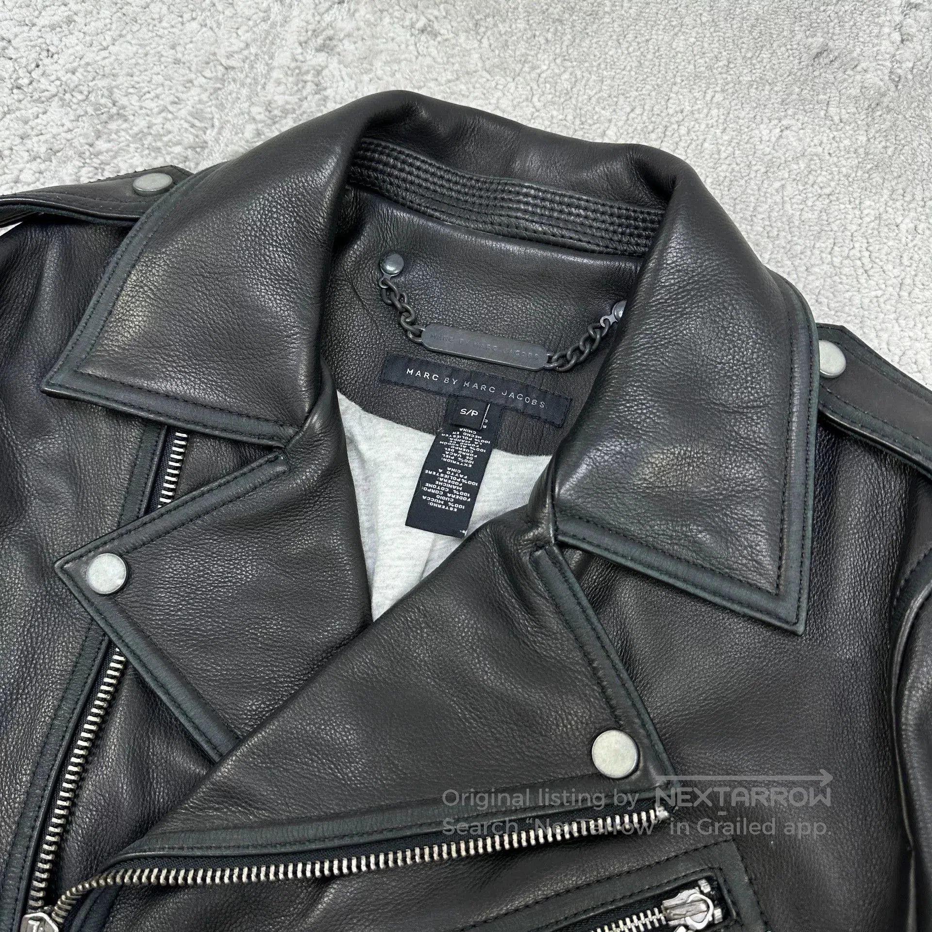 Marc by Marc Jacobs black leather biker jacket by marc jacobs. Size US S / EU 44-46 / 1 - 3 Thumbnail