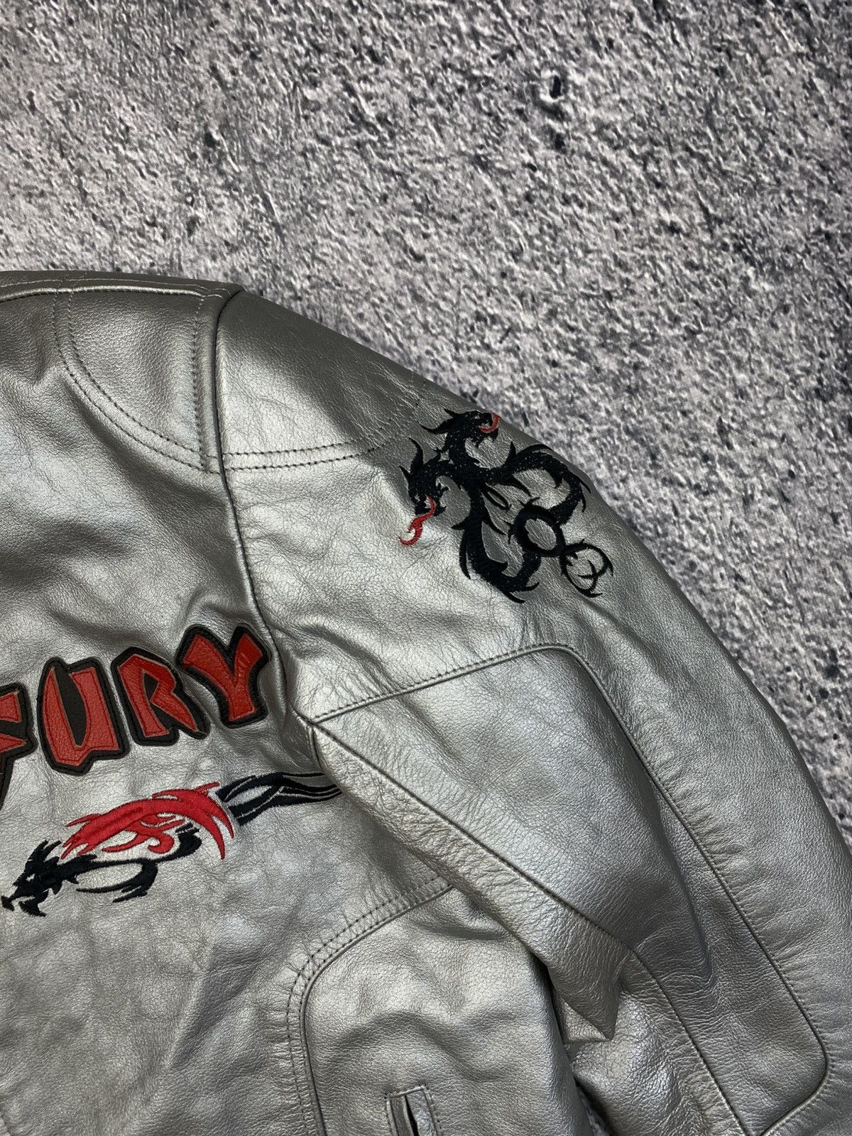 Japanese Brand × Vintage Leather Jacket Racing Dragon Streetwear USA Size US M / EU 48-50 / 2 - 5 Thumbnail