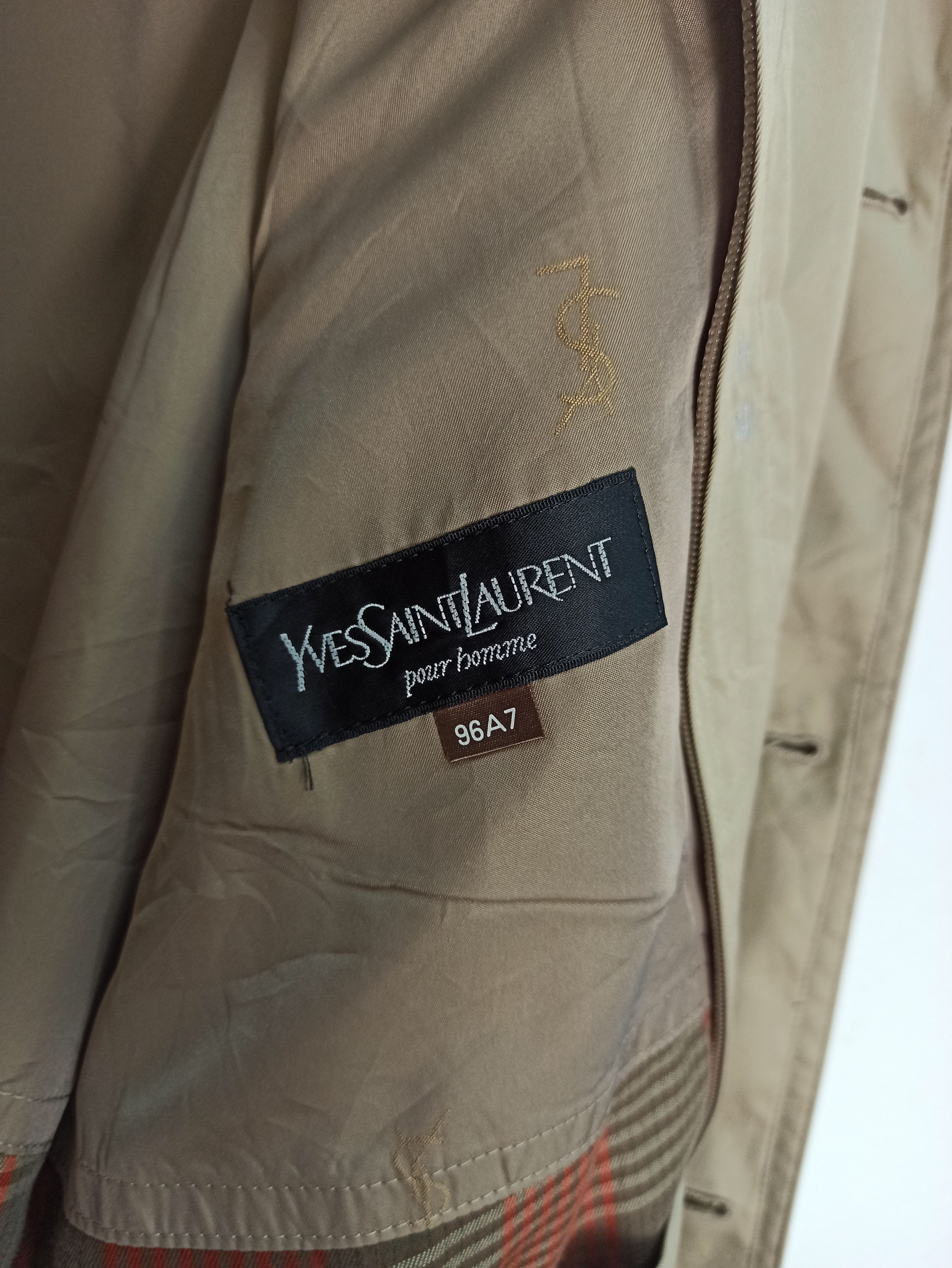 Yves Saint Laurent 🔥STEALS🔥 Vintage Yves Saint Laurent Trench Coat Size US L / EU 52-54 / 3 - 10 Thumbnail