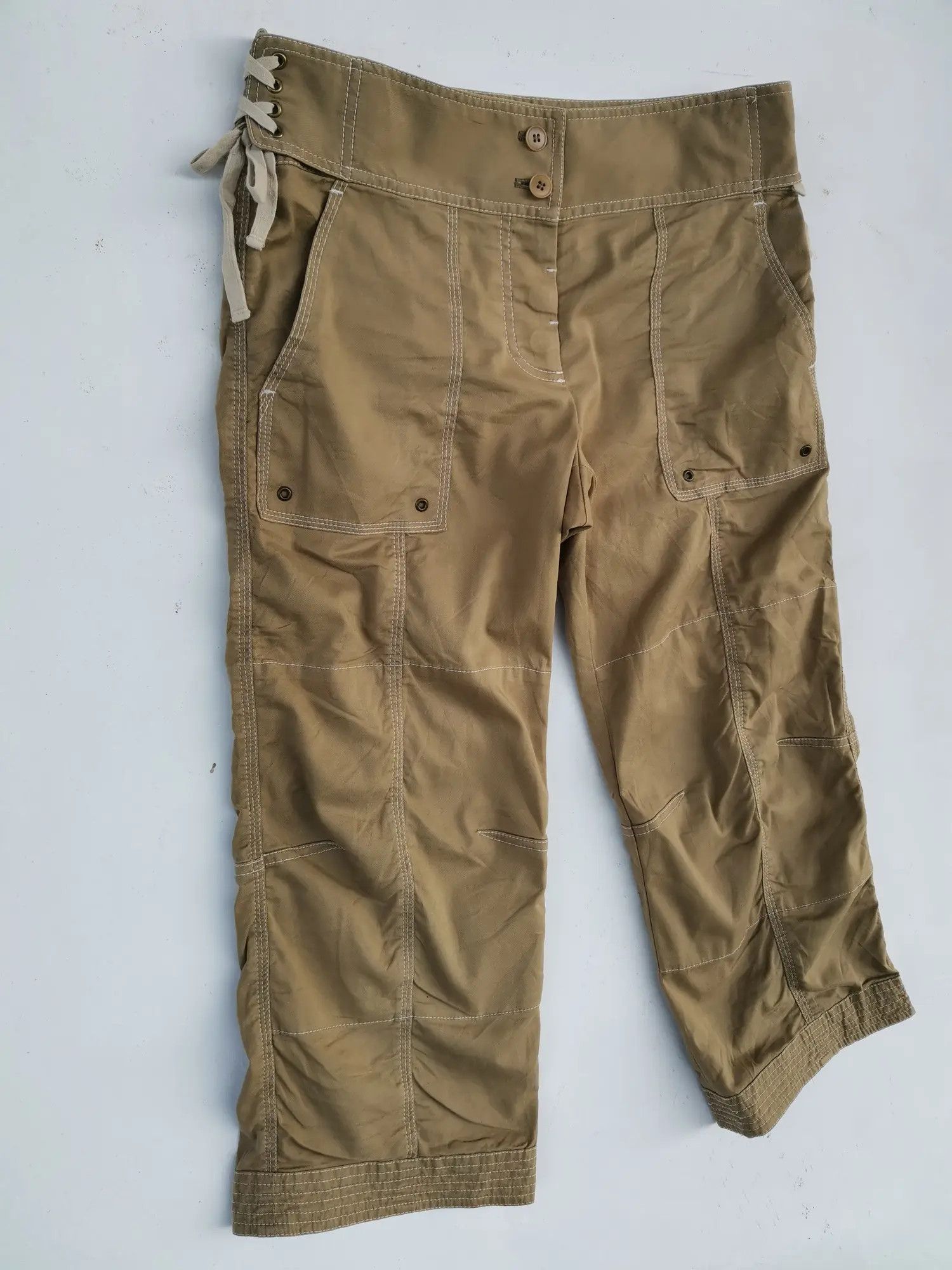 DKNY Rare!!! DKNY Tactical Cargo Multipocket Short Pants Size US 29 - 6 Thumbnail