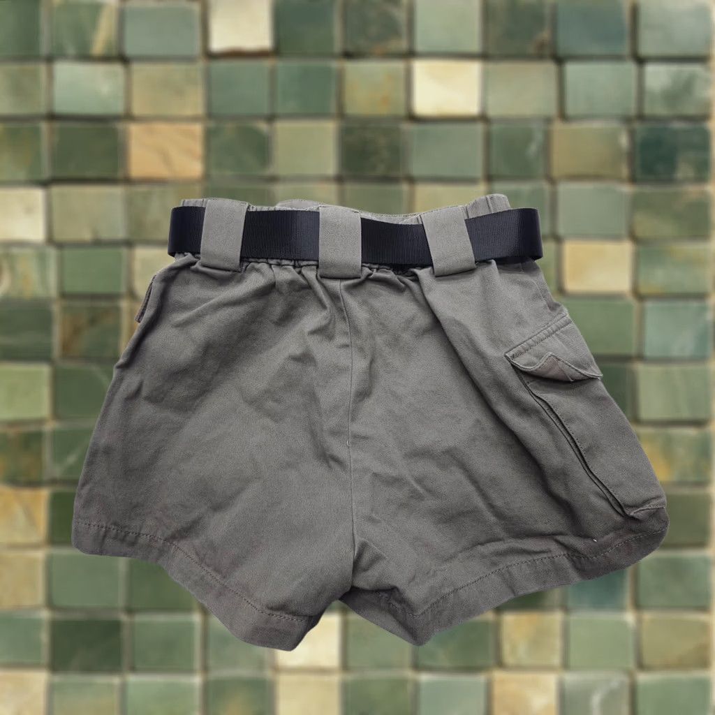 Aritzia Aritzia Tna Cargo 3" Shorts Womens XS Green High Rise Belted Military Shorts Size 26" / US 2 / IT 38 - 1 Thumbnail