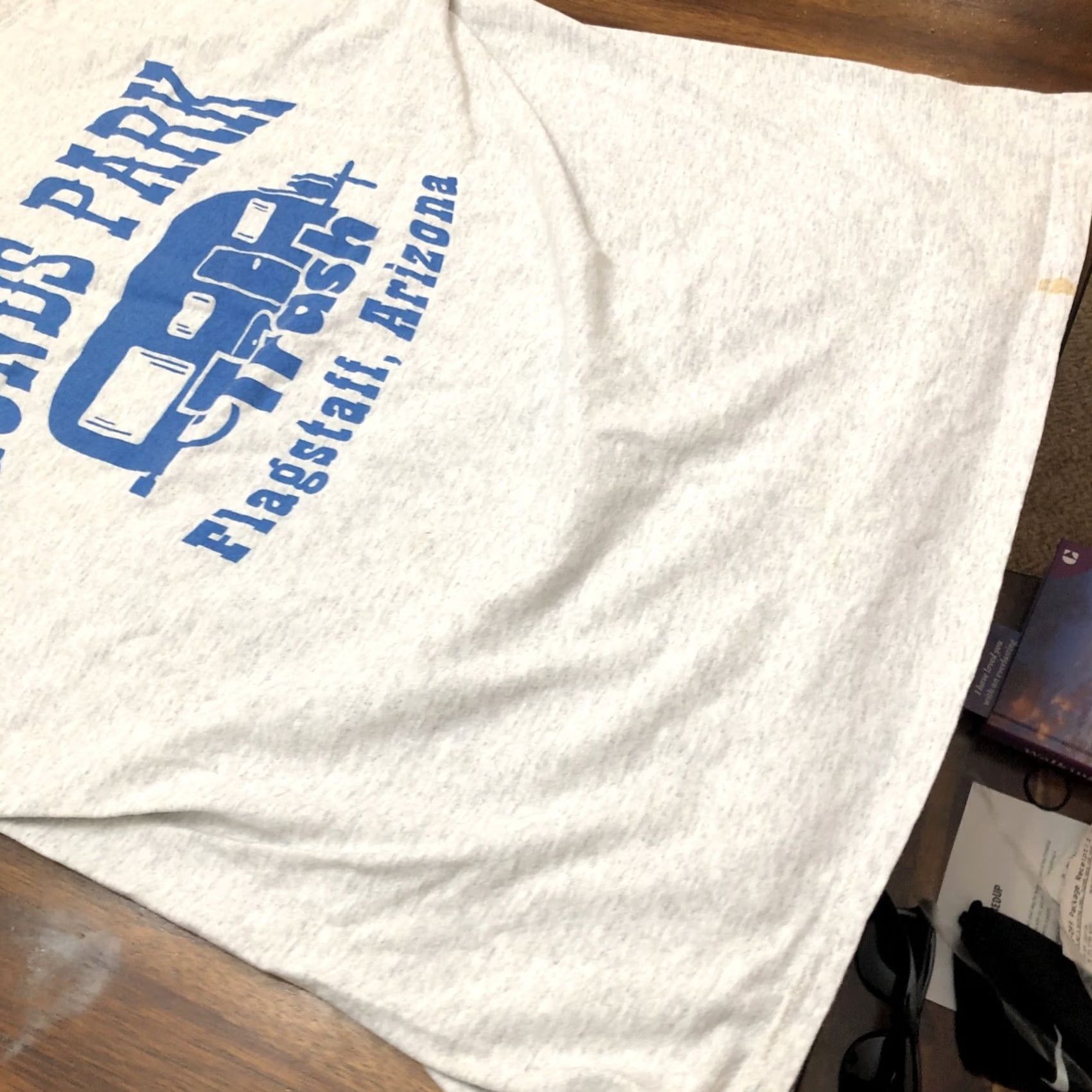 Gildan Munds Park Trash Flagstaff Az T Shirt Front And Back XL Classic Mens Short Sleeve Gray Gildan Regular T-Shirt Size US XL / EU 56 / 4 - 7 Thumbnail