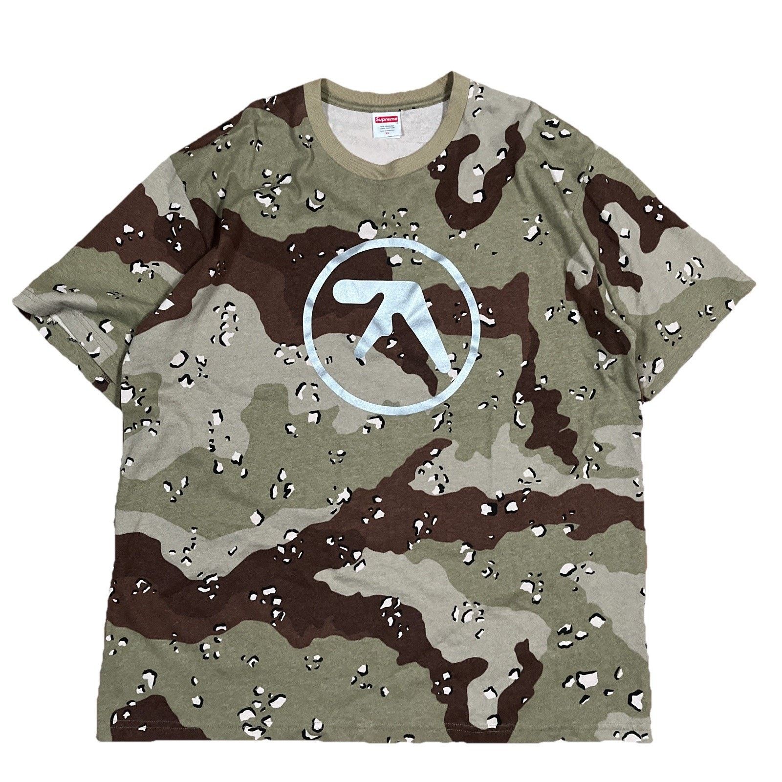 Supreme Supreme x Aphex Twin Ambient Works Logo Tee - Size XL - Camo Size US XL / EU 56 / 4 - 1 Thumbnail