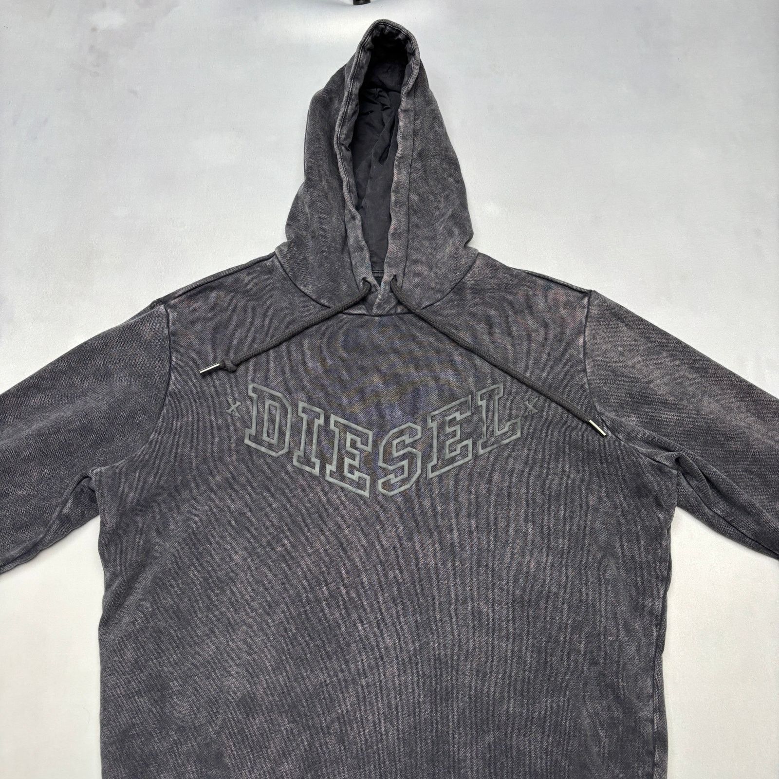 Diesel Diesel Dark Gray Washed Logo Hoodie 21x26 Streetwear Y2K Size US S / EU 44-46 / 1 - 2 Thumbnail