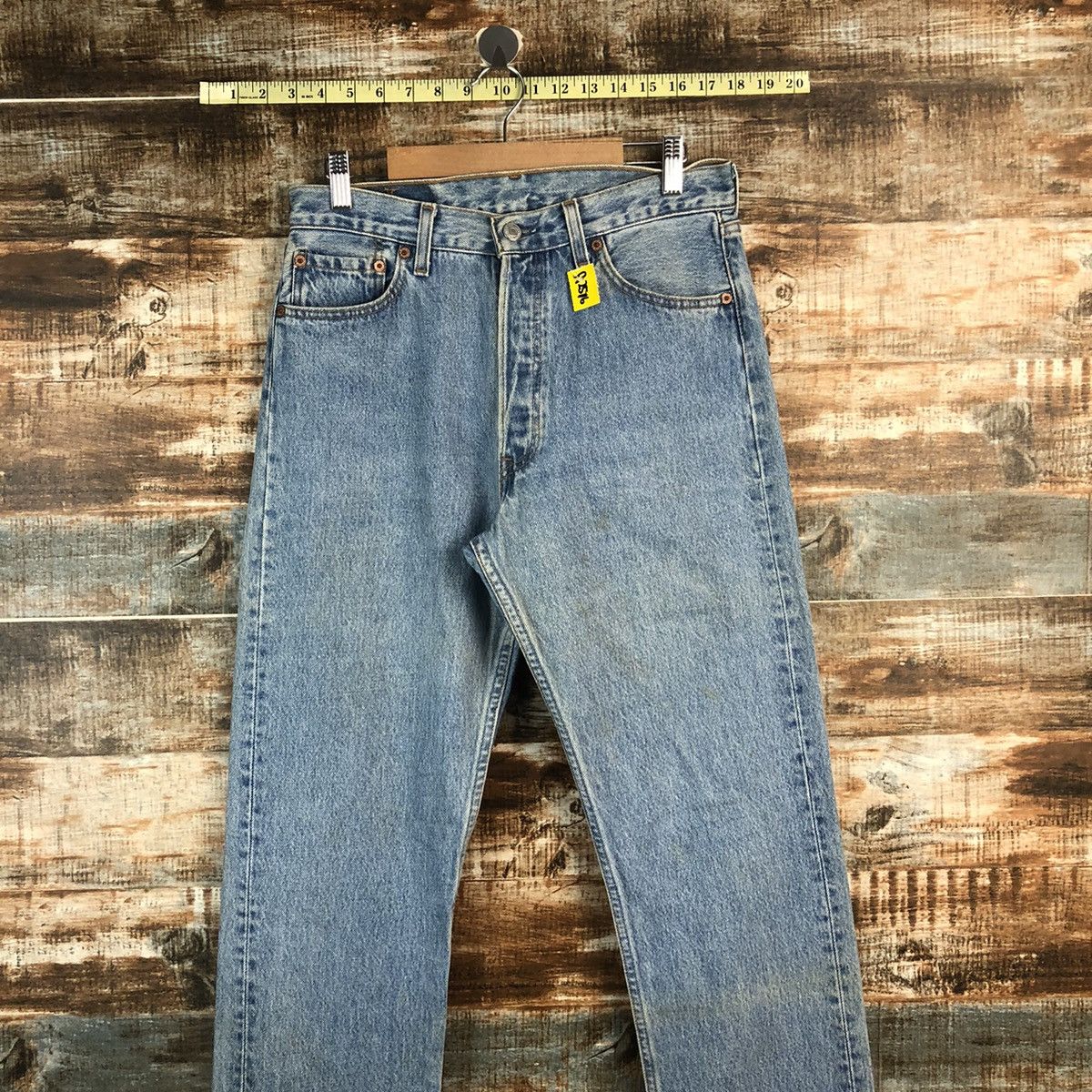 Levi's Levis 501 Blue Denim ripped vintage Pants #A2576 Size 30" / US 8 / IT 44 - 2 Thumbnail
