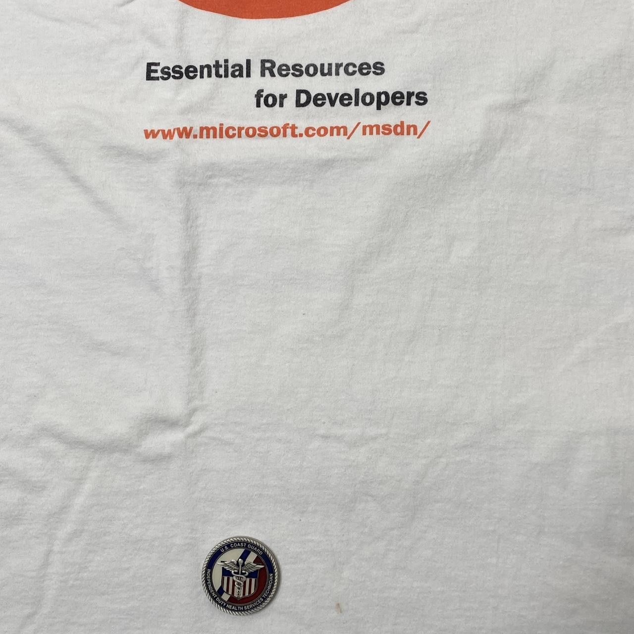 All Sport Vintage MSDN Microsoft White Tech Tee Size XL Size US XL / EU 56 / 4 - 4 Thumbnail