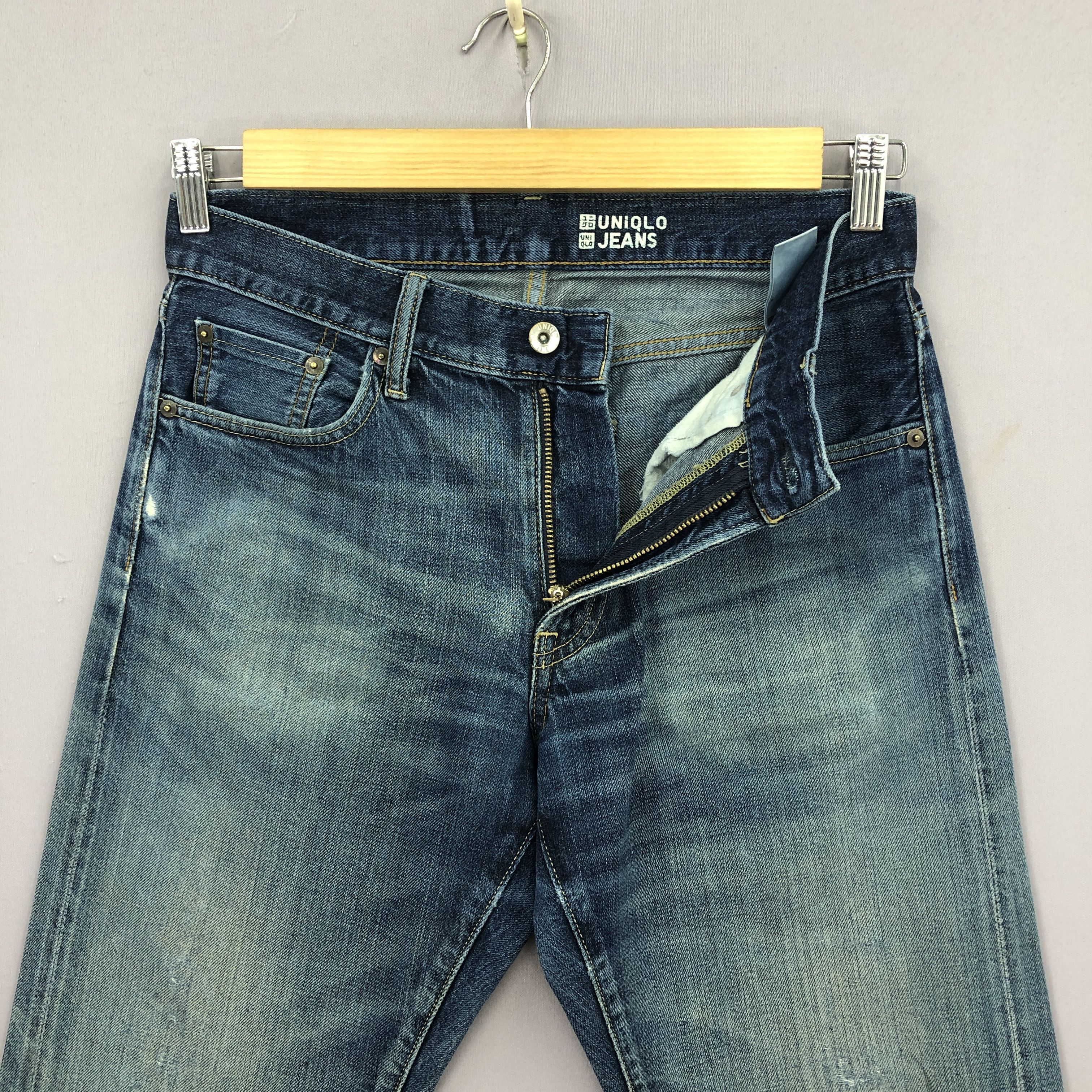 Japanese Brand Vintage Japanese Selvedge Jeans Y2K Harajuku Redline Deniim Size US 30 / EU 46 - 5 Thumbnail