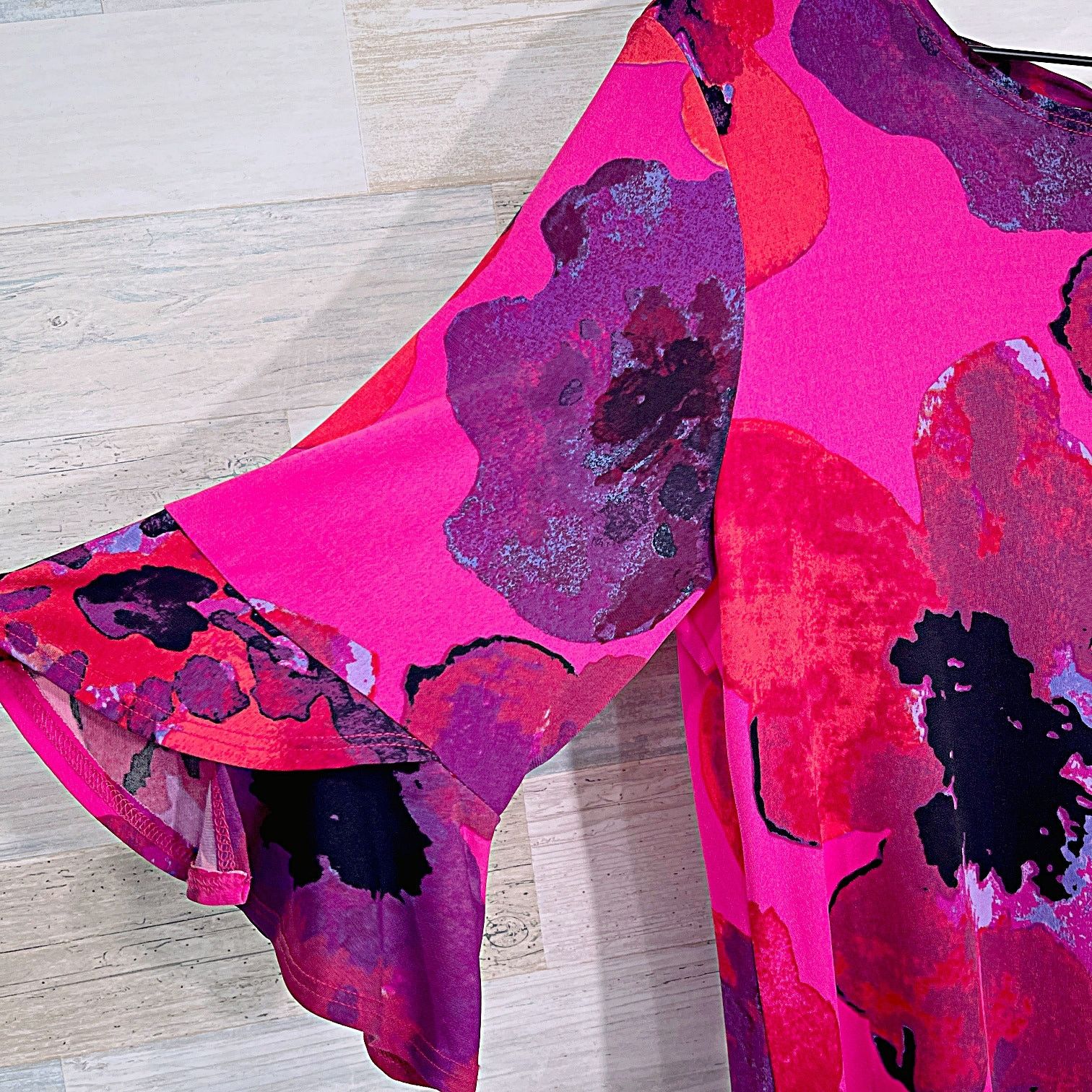 Other Clara Sun Woo Floral Jersey Dress Pink Womens Medium Size M / US 6-8 / IT 42-44 - 3 Thumbnail