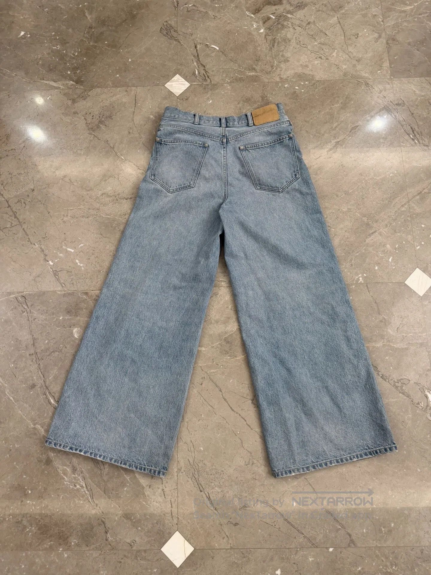 Celine Celine Blue Wide-Leg Denim Trousers. Size 29" - 2 Thumbnail