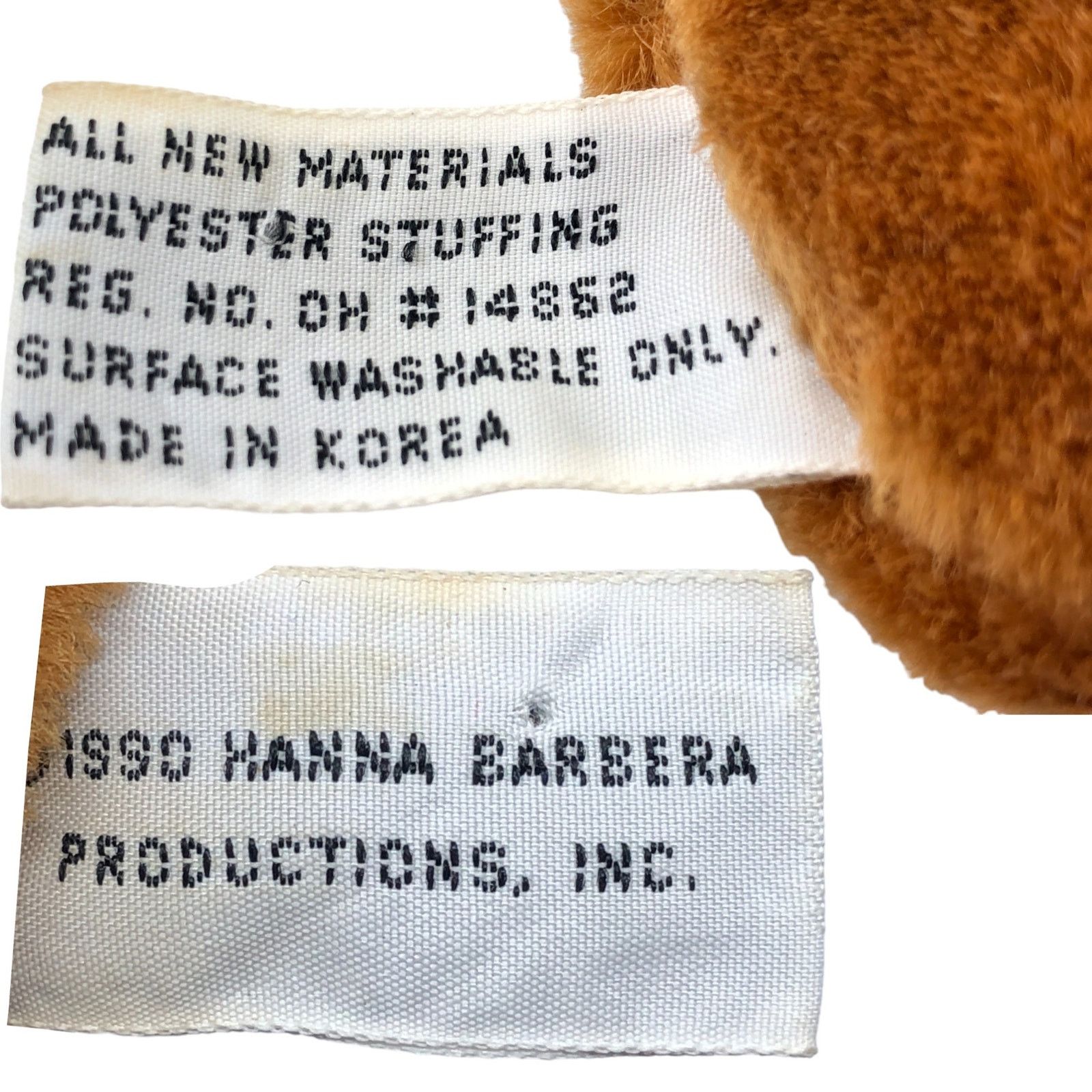 Vintage Yogi Bear Stuffed Animal Teddy Bear 1990 Hanna Barbera Size ONE SIZE - 6 Thumbnail