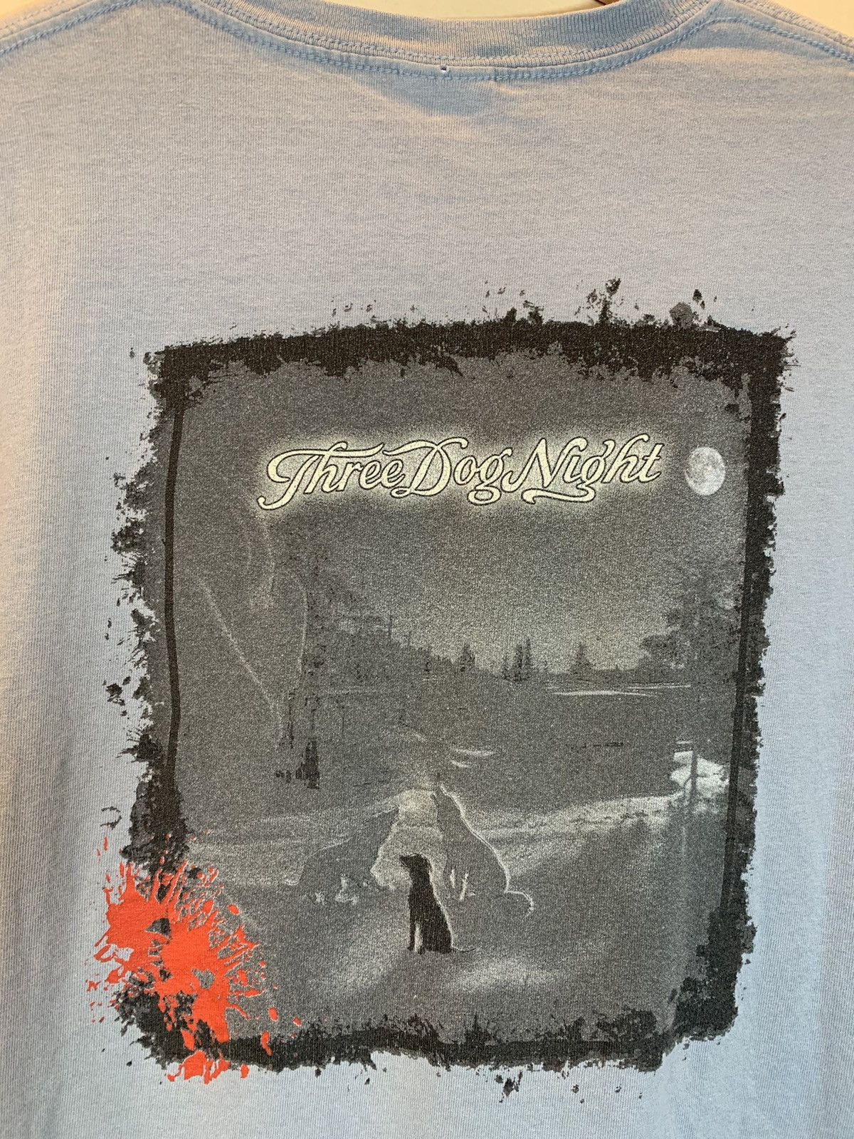 Band Tees × Vintage *RARE* Vintage Three Dog Night Band Art T-Shirt - Large Size US L / EU 52-54 / 3 - 3 Thumbnail