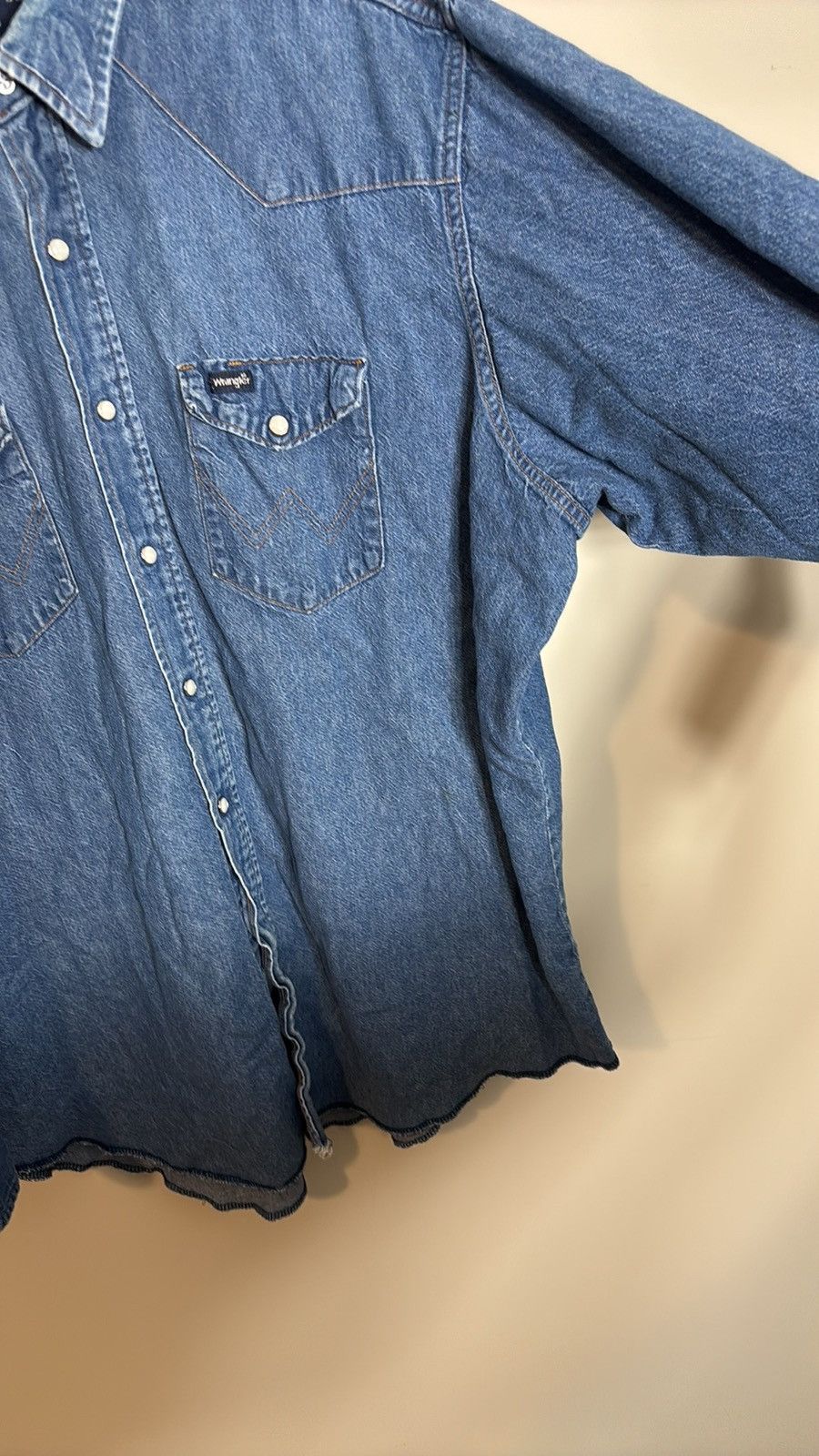 Vintage × Wrangler Vintage Wrangler Pearl Snap Western Shirt Size US XXL / EU 58 / 5 - 2 Thumbnail