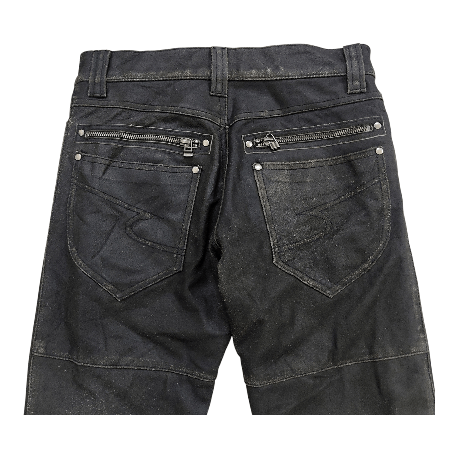 semanticdesign Semantic Design Studded Bikers Cowhide Leather Pants Size US 28 / EU 44 - 9 Thumbnail
