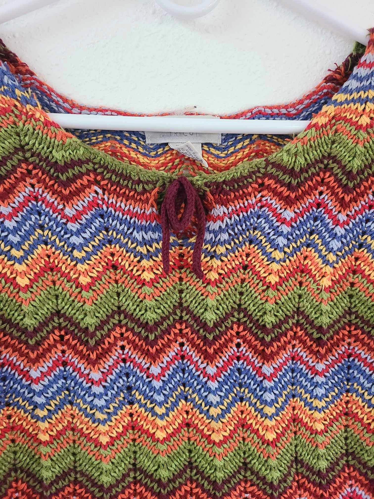 Express Vintage Express Tricot Boho Hippie Knit Top Size M / US 6-8 / IT 42-44 - 2 Thumbnail