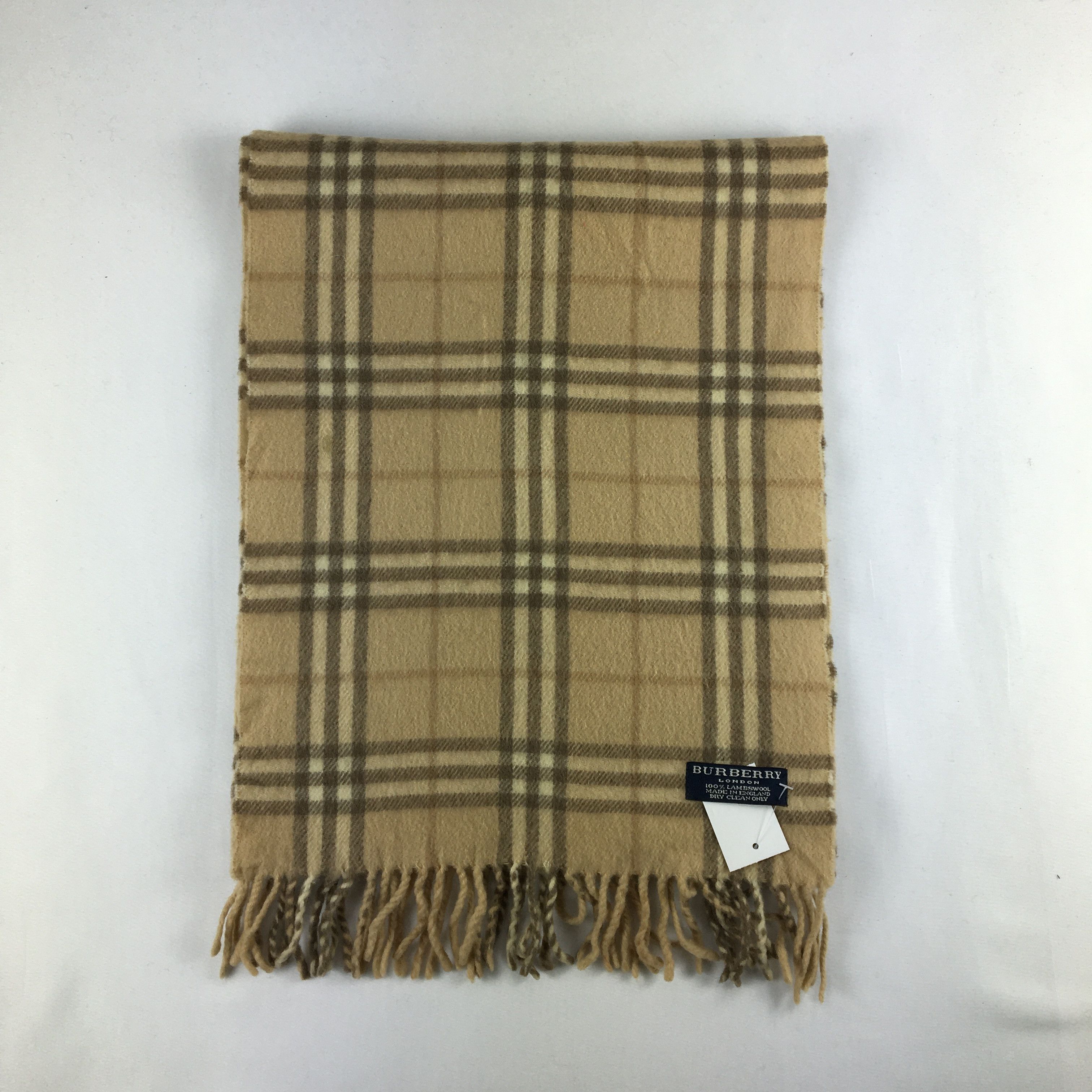 Burberry Vintage Burberry Scarf Muffler Wool Cashmere Scarves Size ONE SIZE - 2 Thumbnail