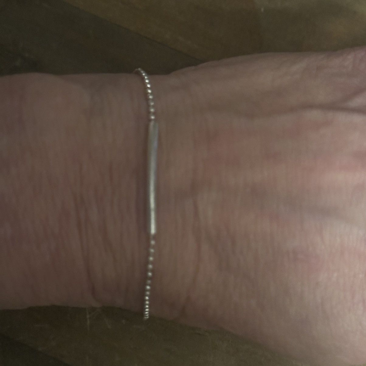 Vintage Vintage 925 silver dainty ball chain curved bar bracelet Size ONE SIZE - 3 Thumbnail