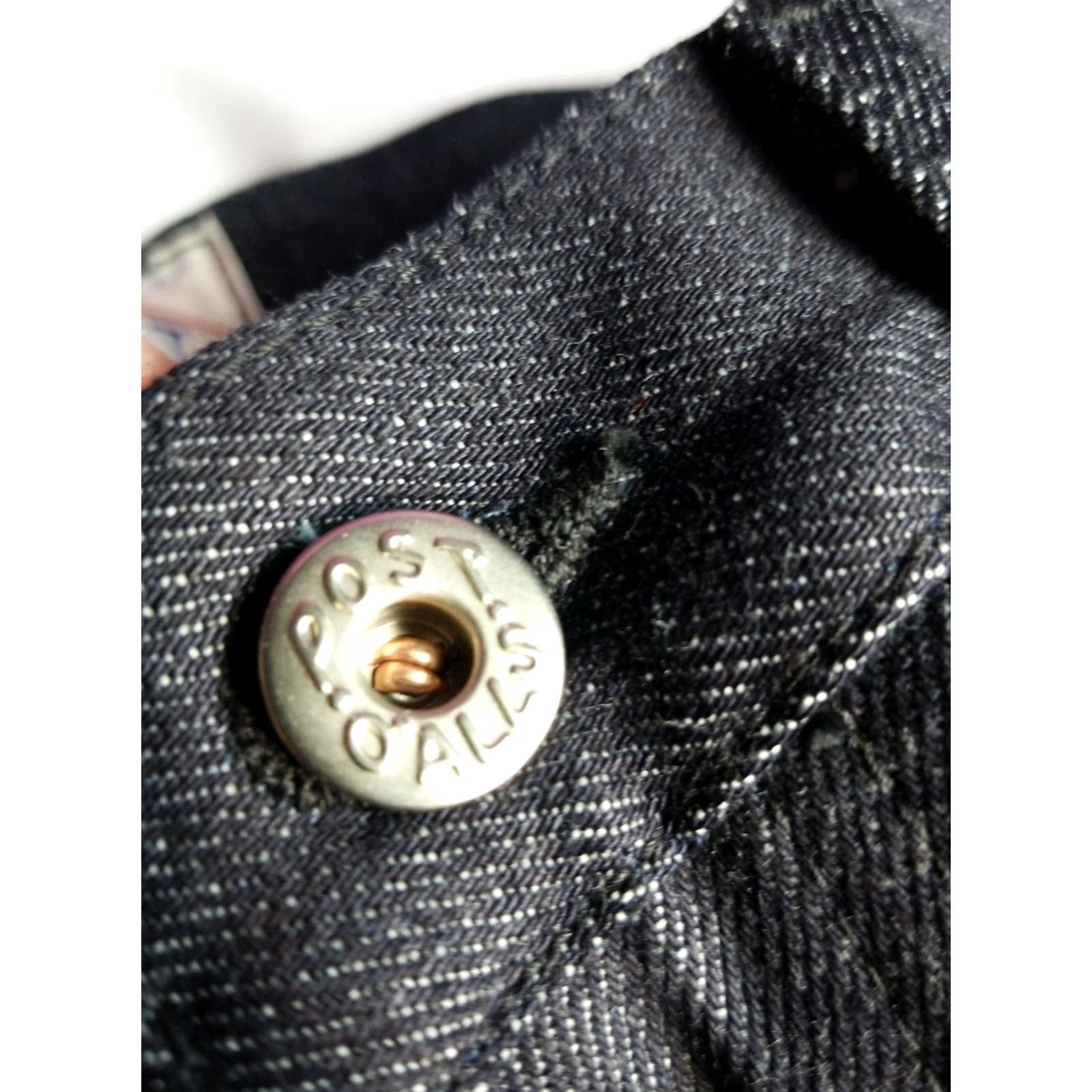 Denime Post O'Alls Denim Jean 32x33 Regular 100% Cotton Japanese Selvedge Straight Zip Pocket Men Blue Vintage NWOT / Raw Wash Size US 32 / EU 48 - 5 Thumbnail