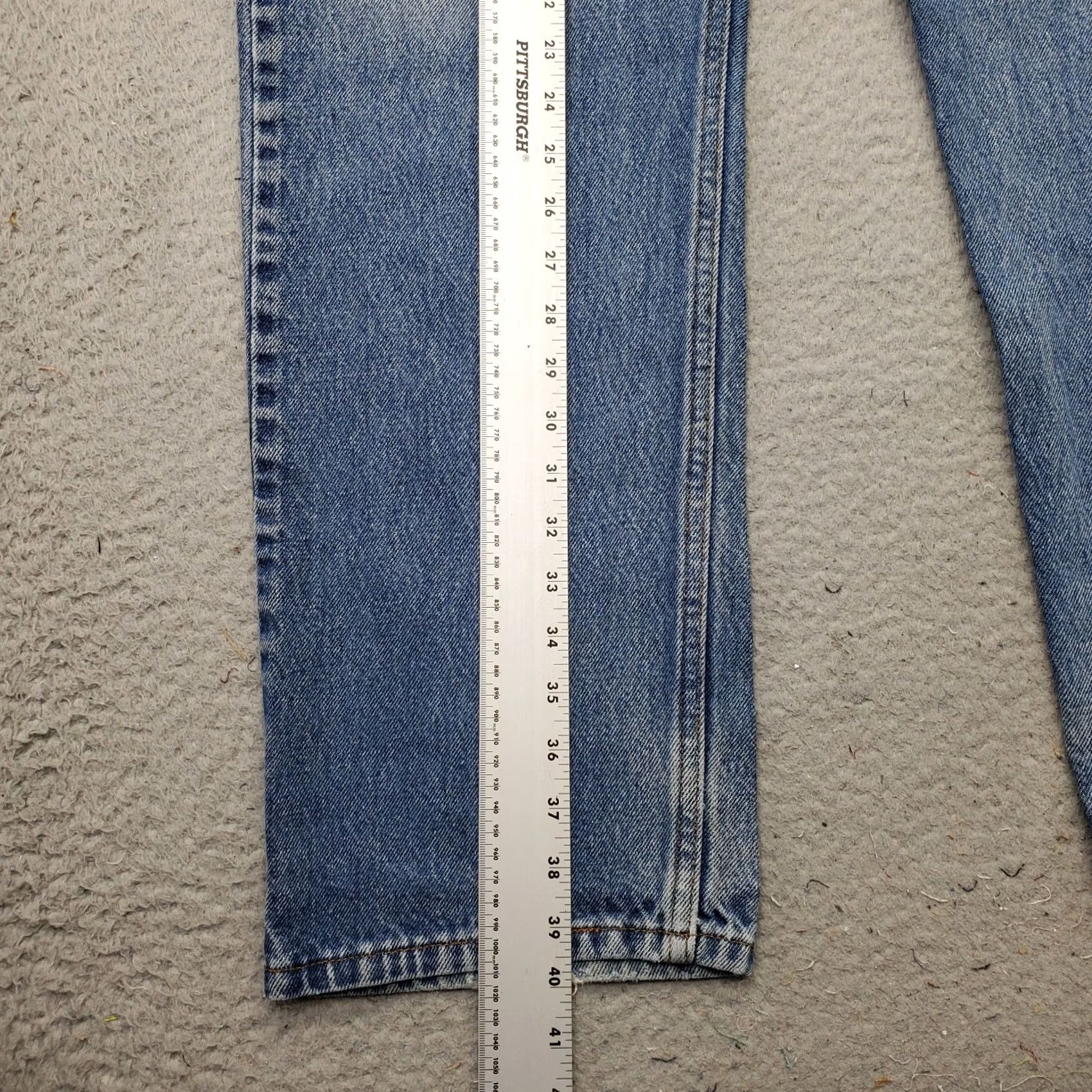 Levi's Levi's 505 Jeans Mens 38x29 Blue Denim Medium Wash Double Stitch Straight Leg Jeans Mens 38 Blue Denim Medium Wash Straight Leg Mens Size 38 Size US 38 / EU 54 - 3 Thumbnail